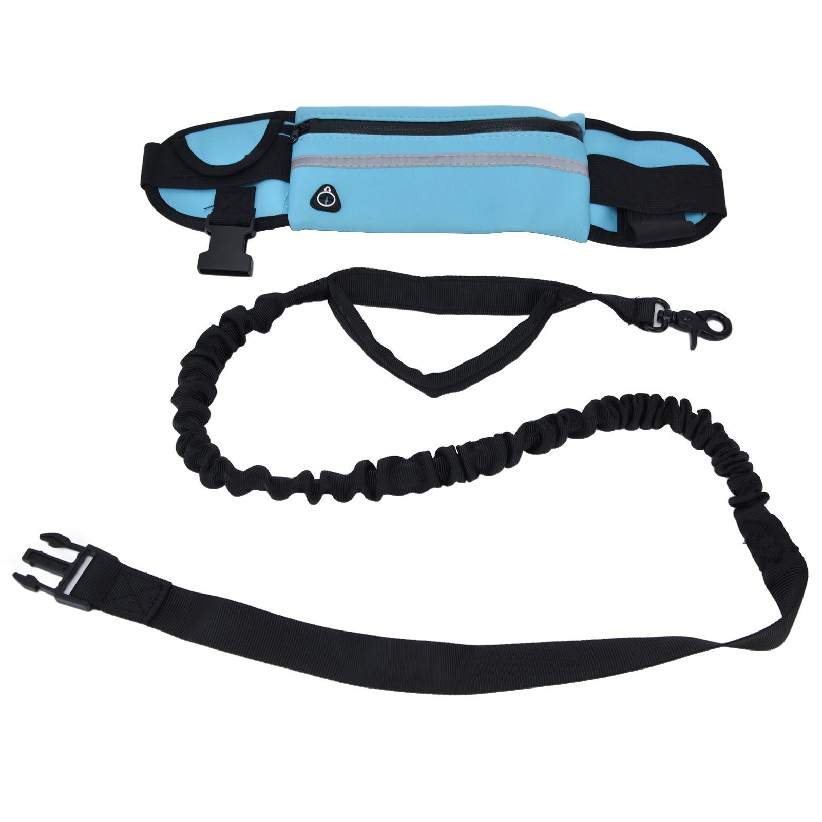 Sports Belt Bag Leash Set Reflective Elastic Explosion Proof Dog Running view 5