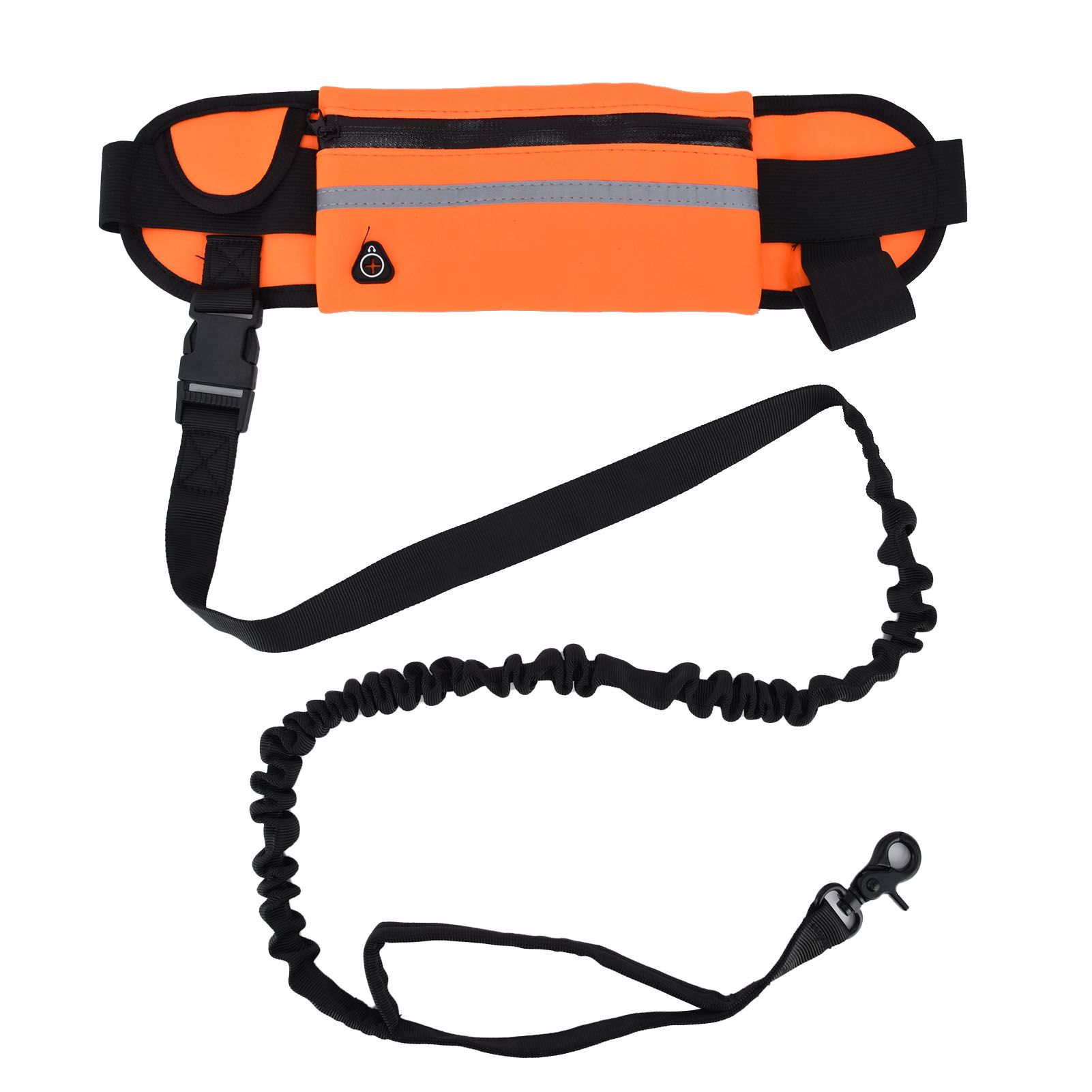 Hands Free Dog Leash Detachable Zipper Bag Reflective Strip Design Hands Free