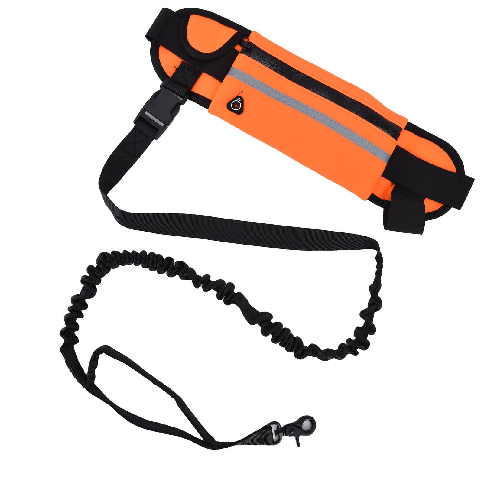 Hands Free Dog Leash Detachable Zipper Bag Reflective Strip Design Hands Free view 2