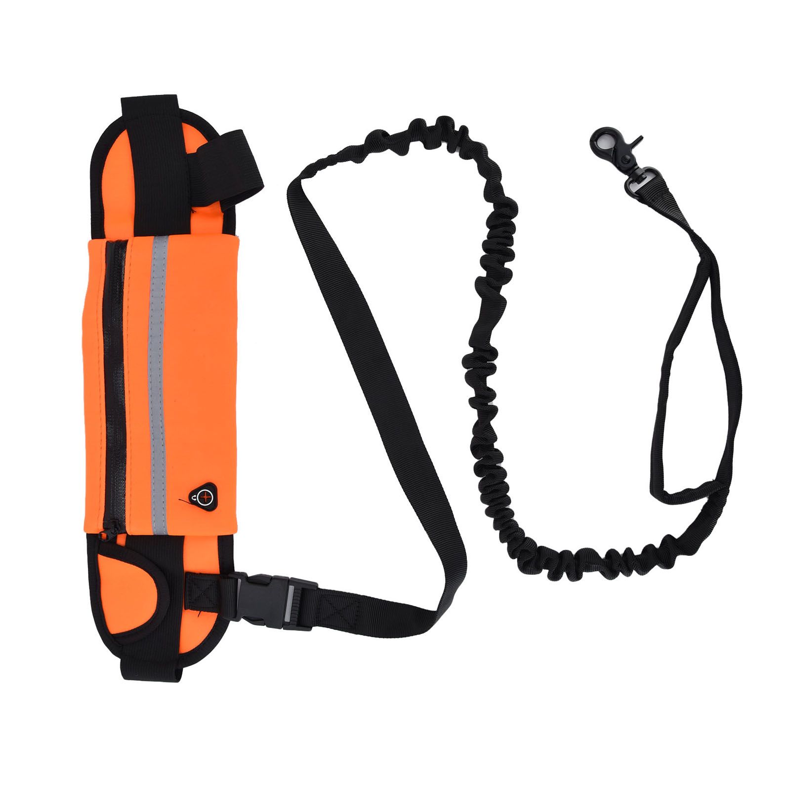 Hands Free Dog Leash Detachable Zipper Bag Reflective Strip Design Hands Free view 3