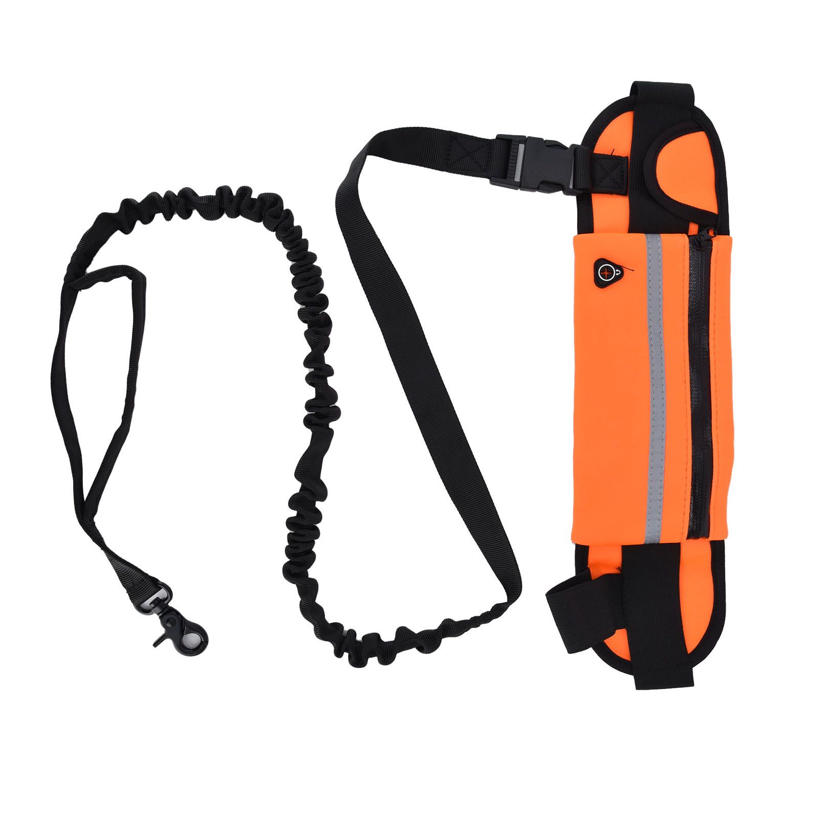 Hands Free Dog Leash Detachable Zipper Bag Reflective Strip Design Hands Free view 4