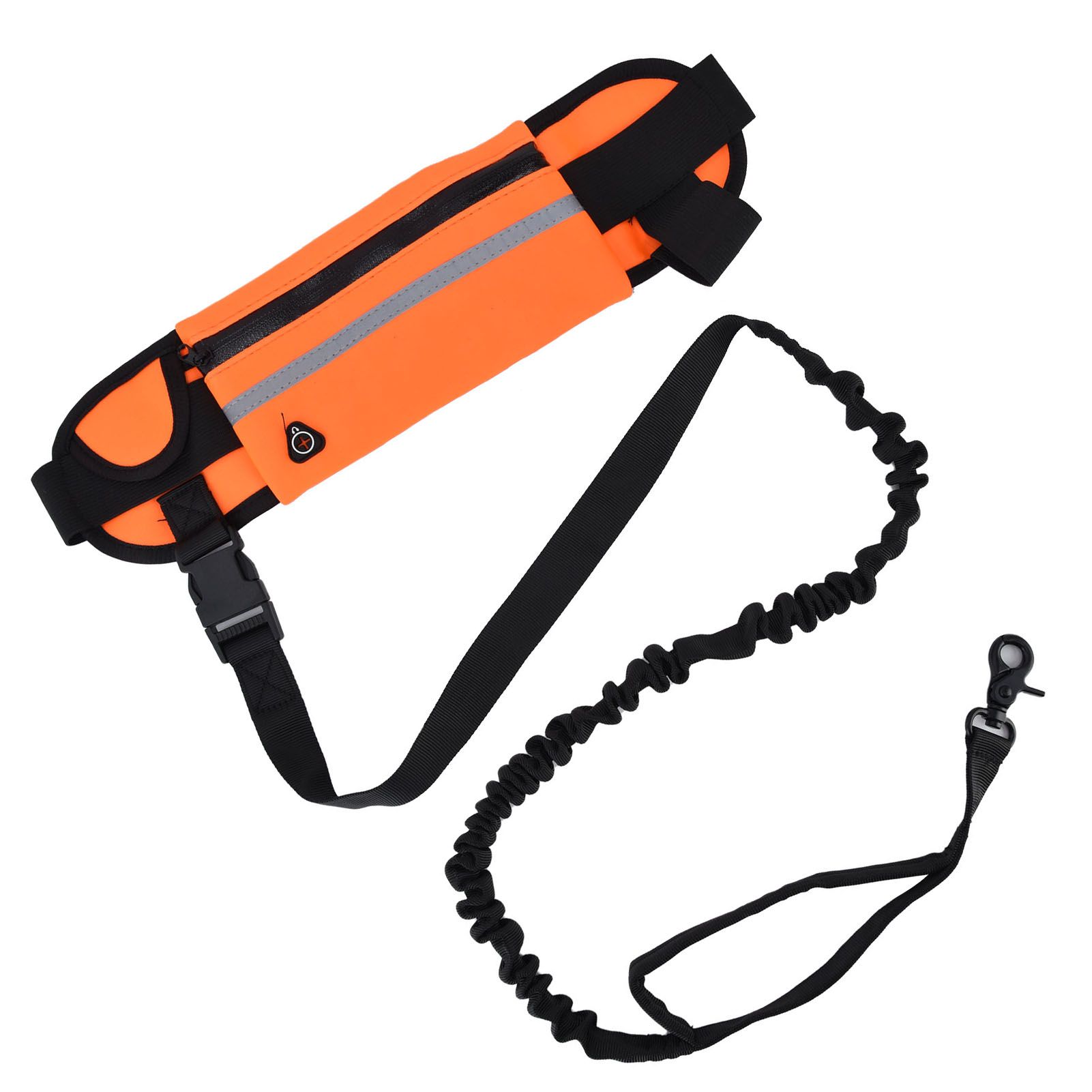 Hands Free Dog Leash Detachable Zipper Bag Reflective Strip Design Hands Free view 13