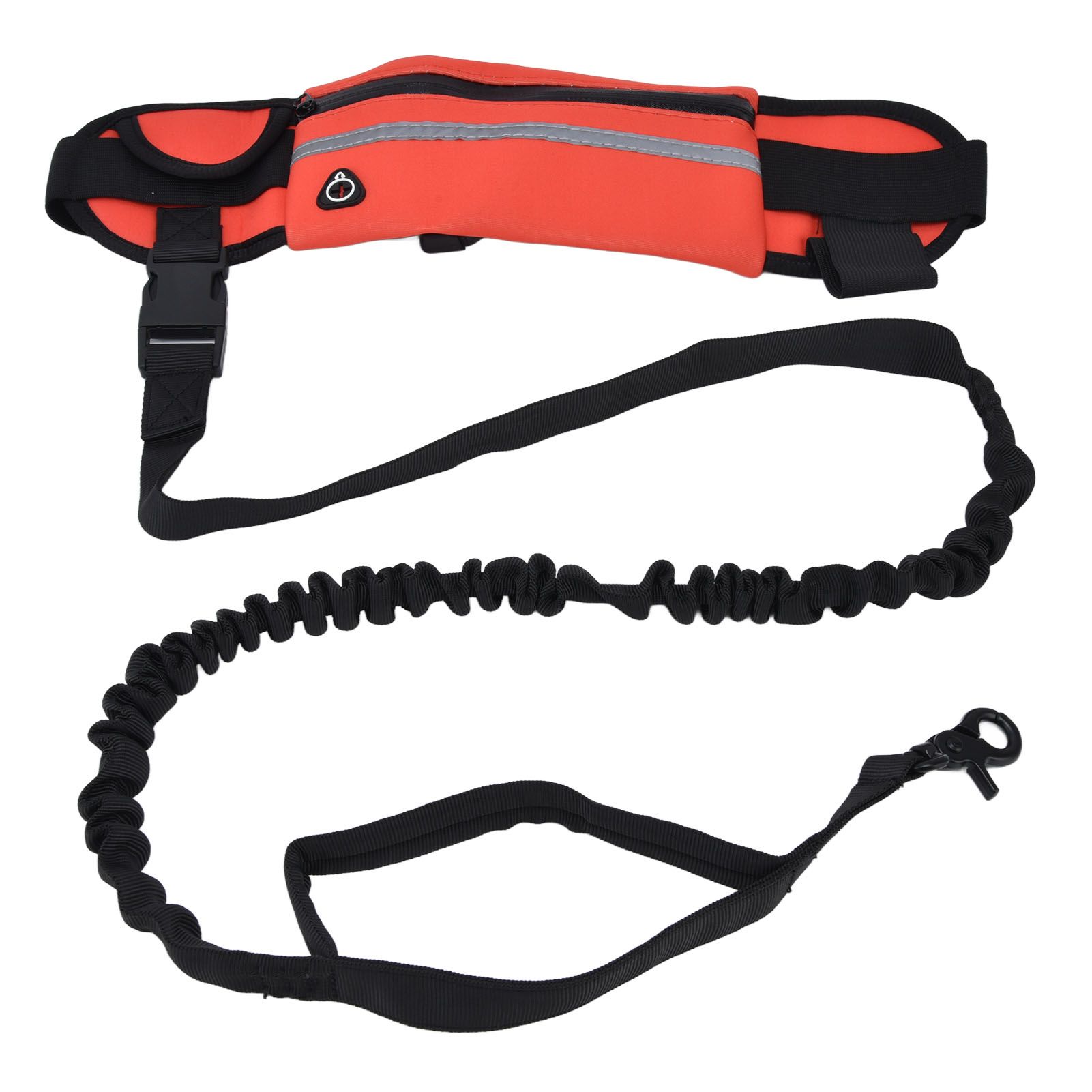 Hands Free Dog Leash Detachable Zipper Bag Reflective Strip Design Hands Free