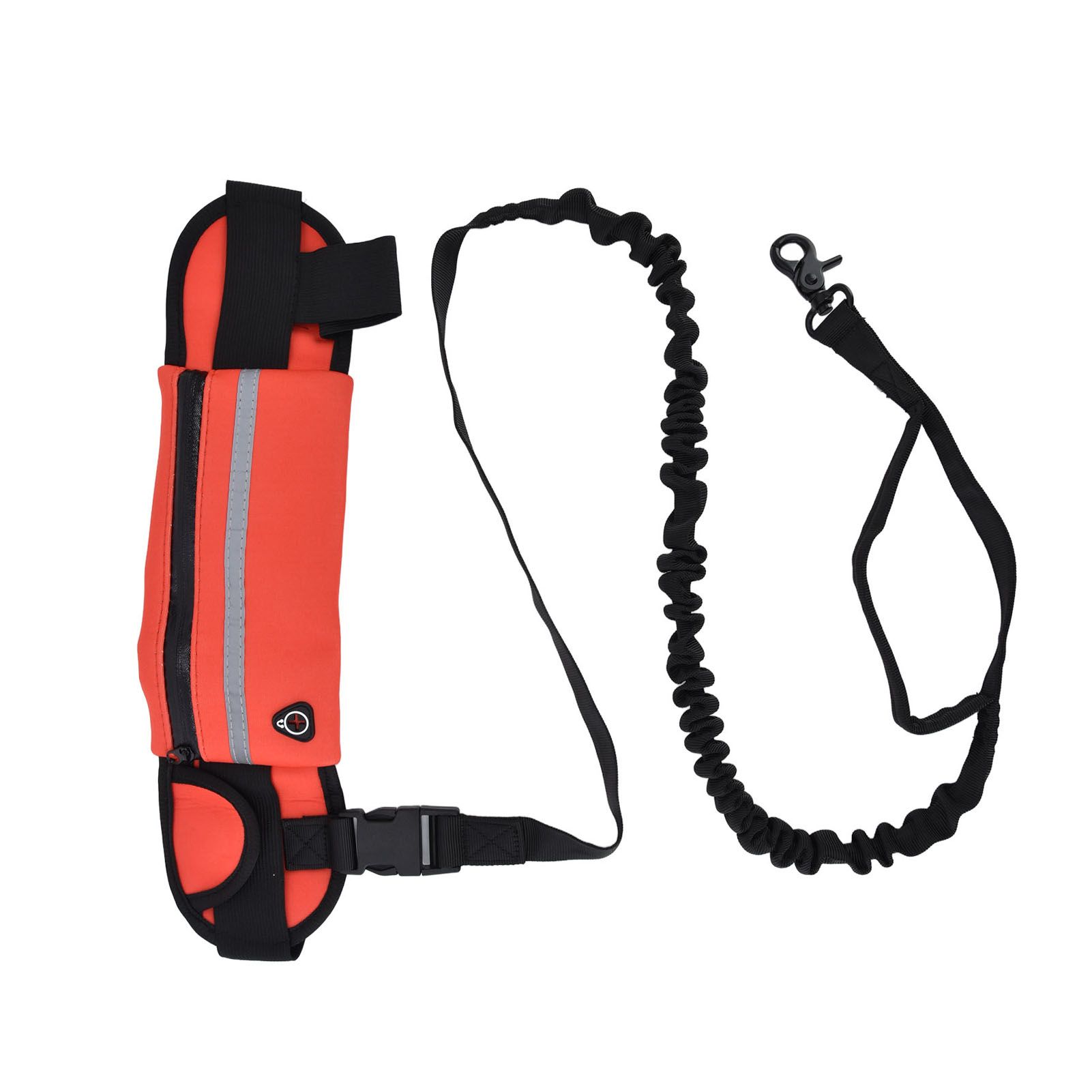 Hands Free Dog Leash Detachable Zipper Bag Reflective Strip Design Hands Free view 3