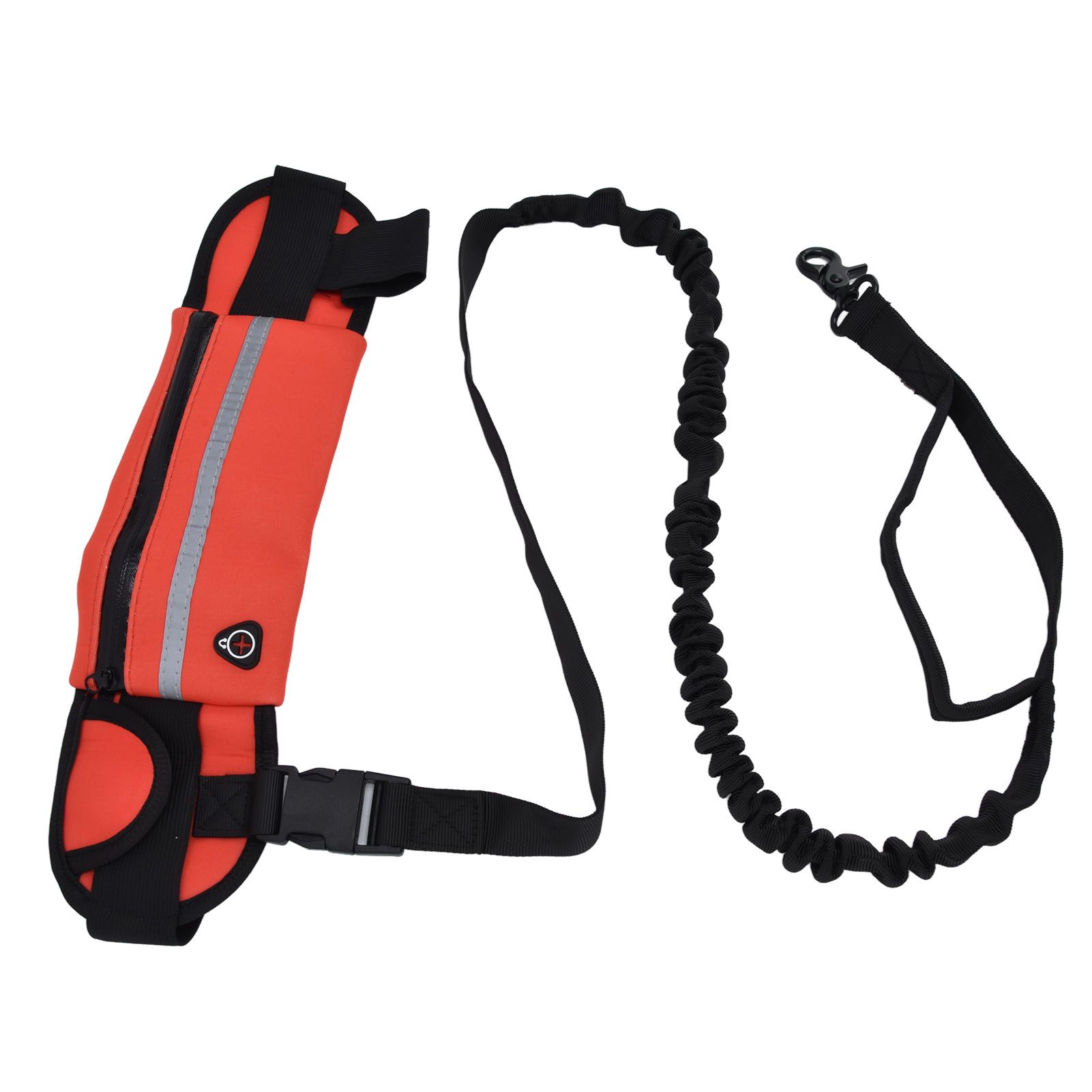 Hands Free Dog Leash Detachable Zipper Bag Reflective Strip Design Hands Free view 4