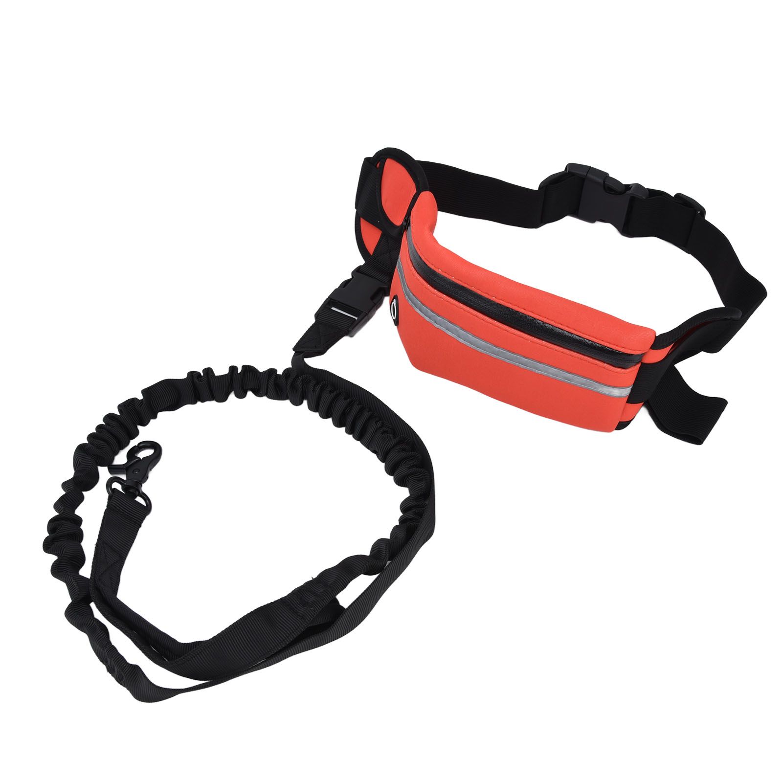 Hands Free Dog Leash Detachable Zipper Bag Reflective Strip Design Hands Free view 8