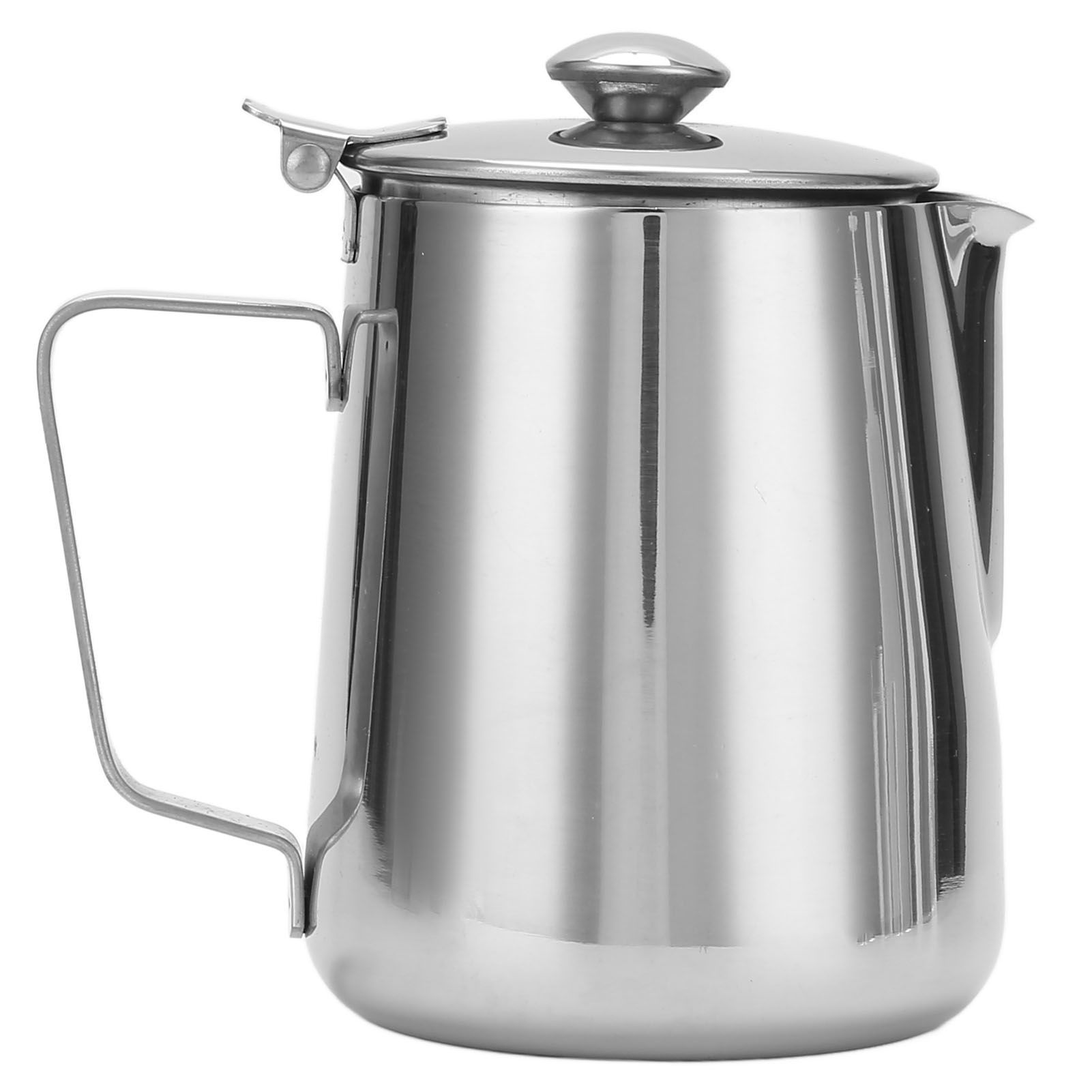 Milk Frothing Pitcher 304 Stainless Steel Milk Frother Coffee Cup with Cover view 10