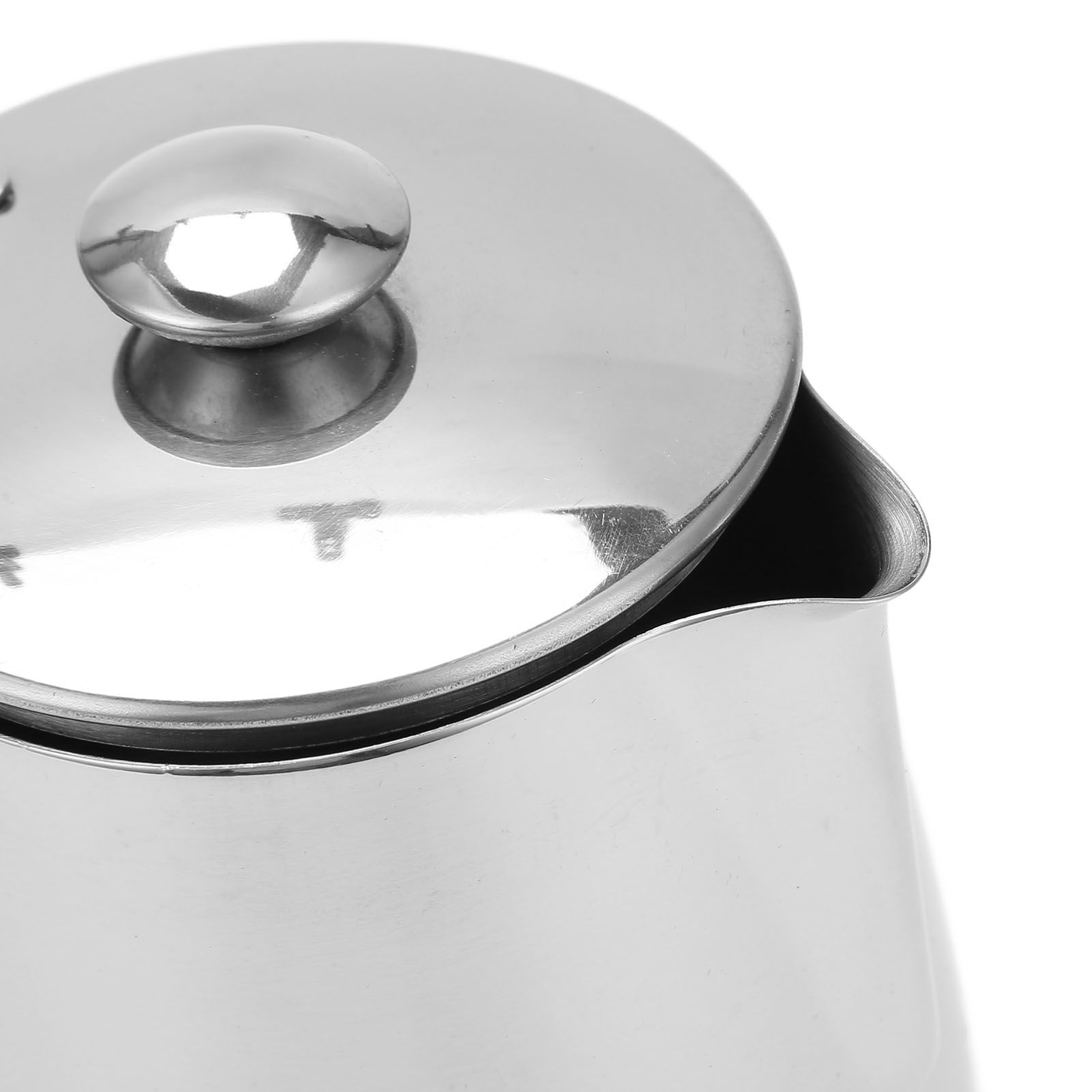 Milk Frothing Pitcher 304 Stainless Steel Milk Frother Coffee Cup with Cover view 13
