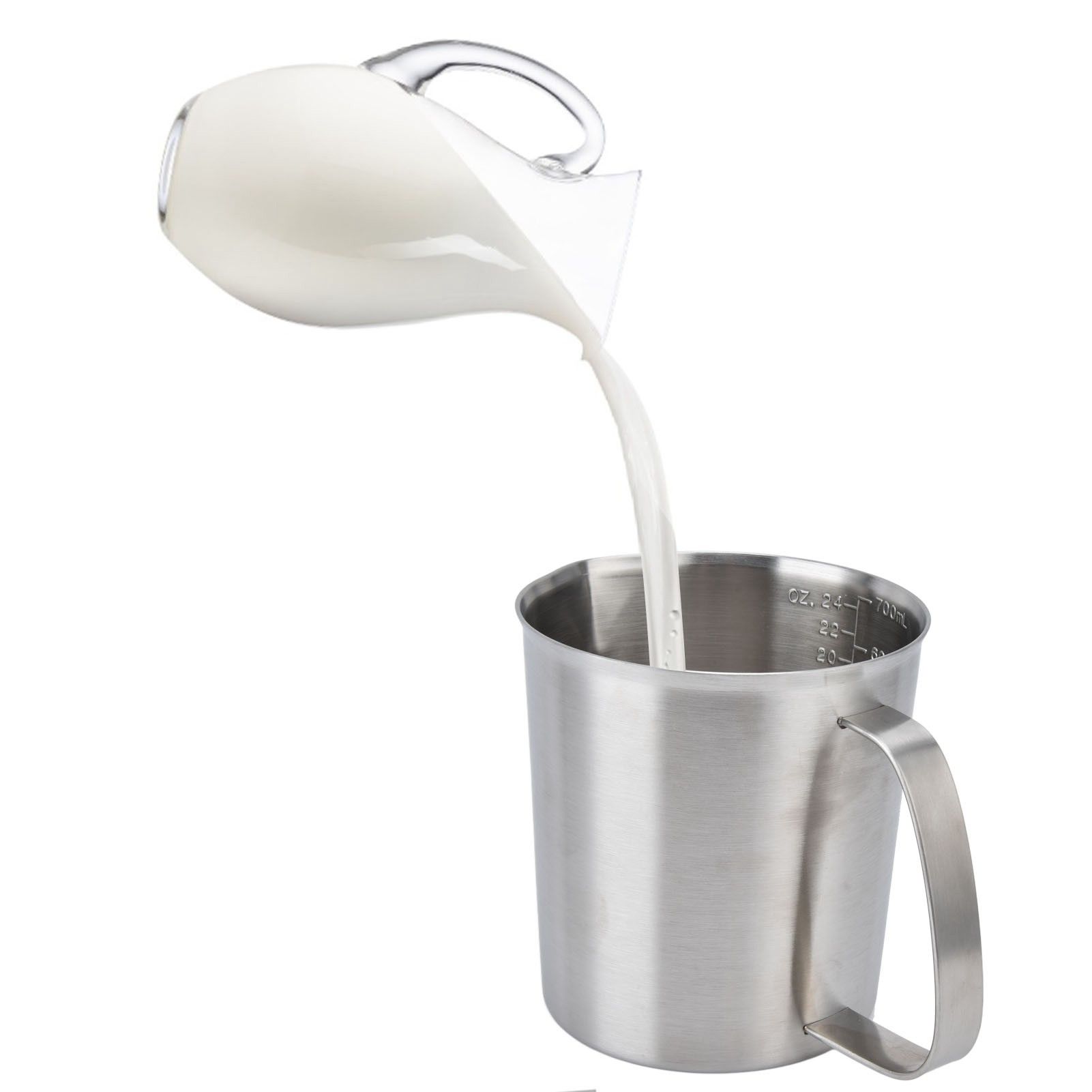 Measuring Cup 304 Stainless Steel CorrosionResistant Coffee Milk Frothing Cup view 11