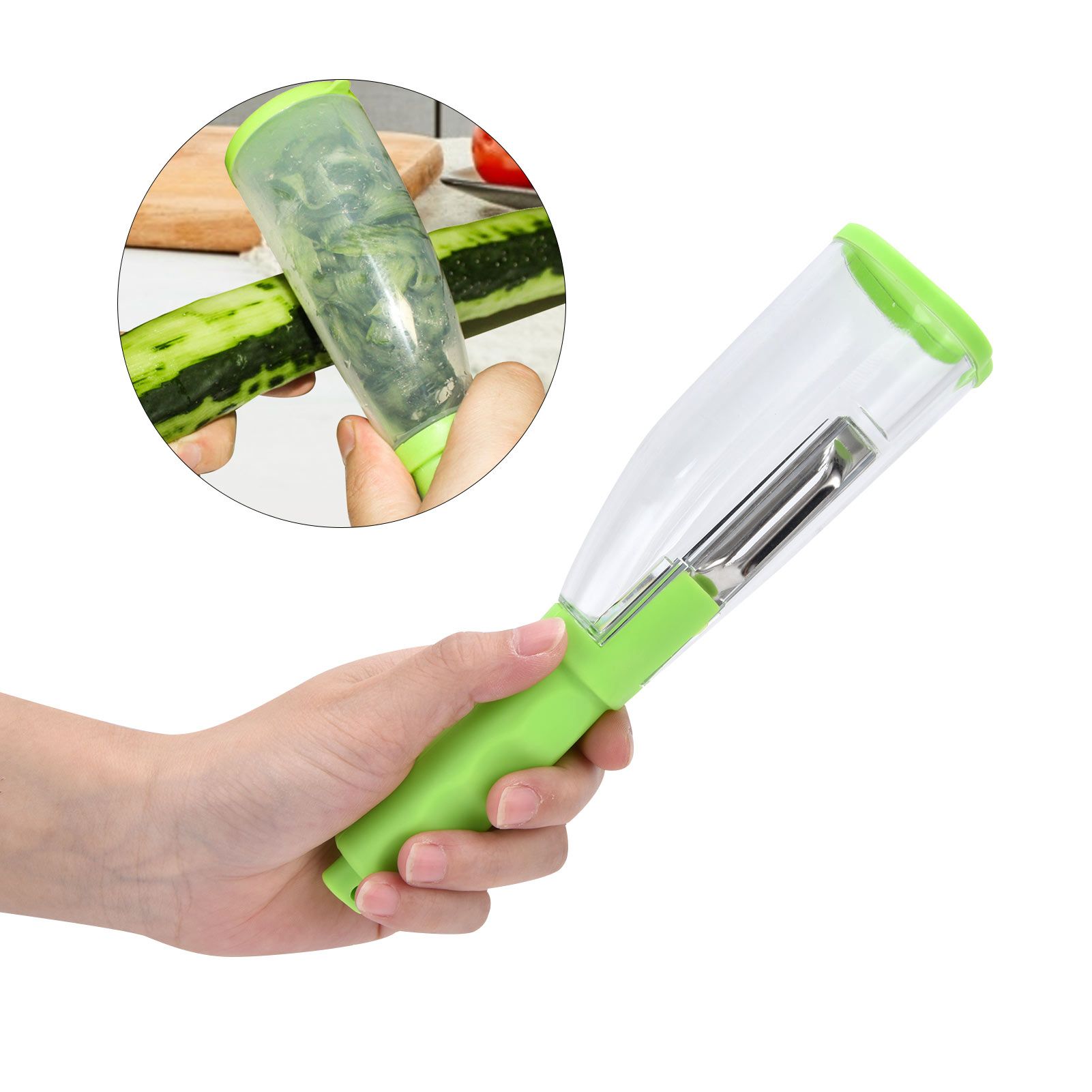 Storage Peeler Household Fruit Peeler with Storage Box Vegetable Peeling Tool view 12