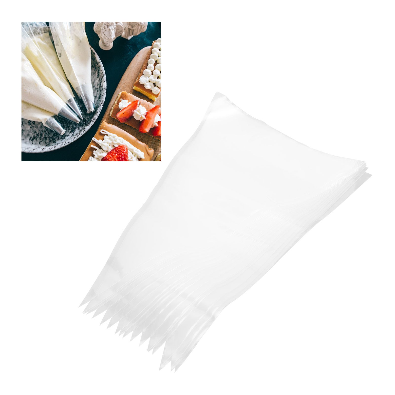 12in Thickened Piping Bag Disposable PE Cake Decorating Bag for Bakery Home view 11