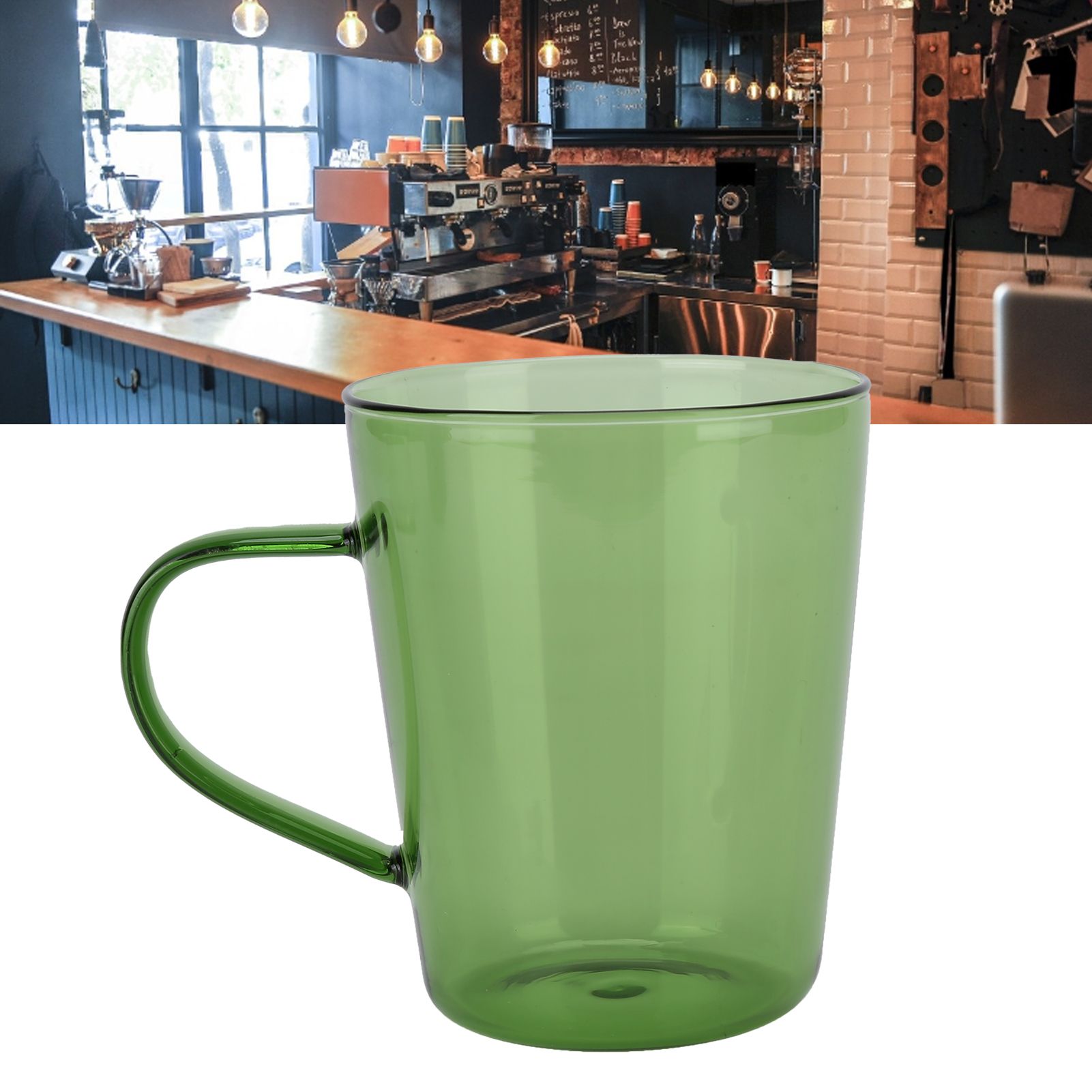 380ml Milk Cup High Borosilicate Glass Thermal Easy to Clean Glass Mug for view 11