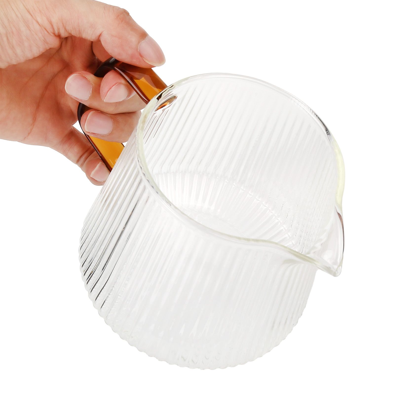 Coffee Cup High Borosilicate Transparent Thickened Tea Cup with Handle for view 2
