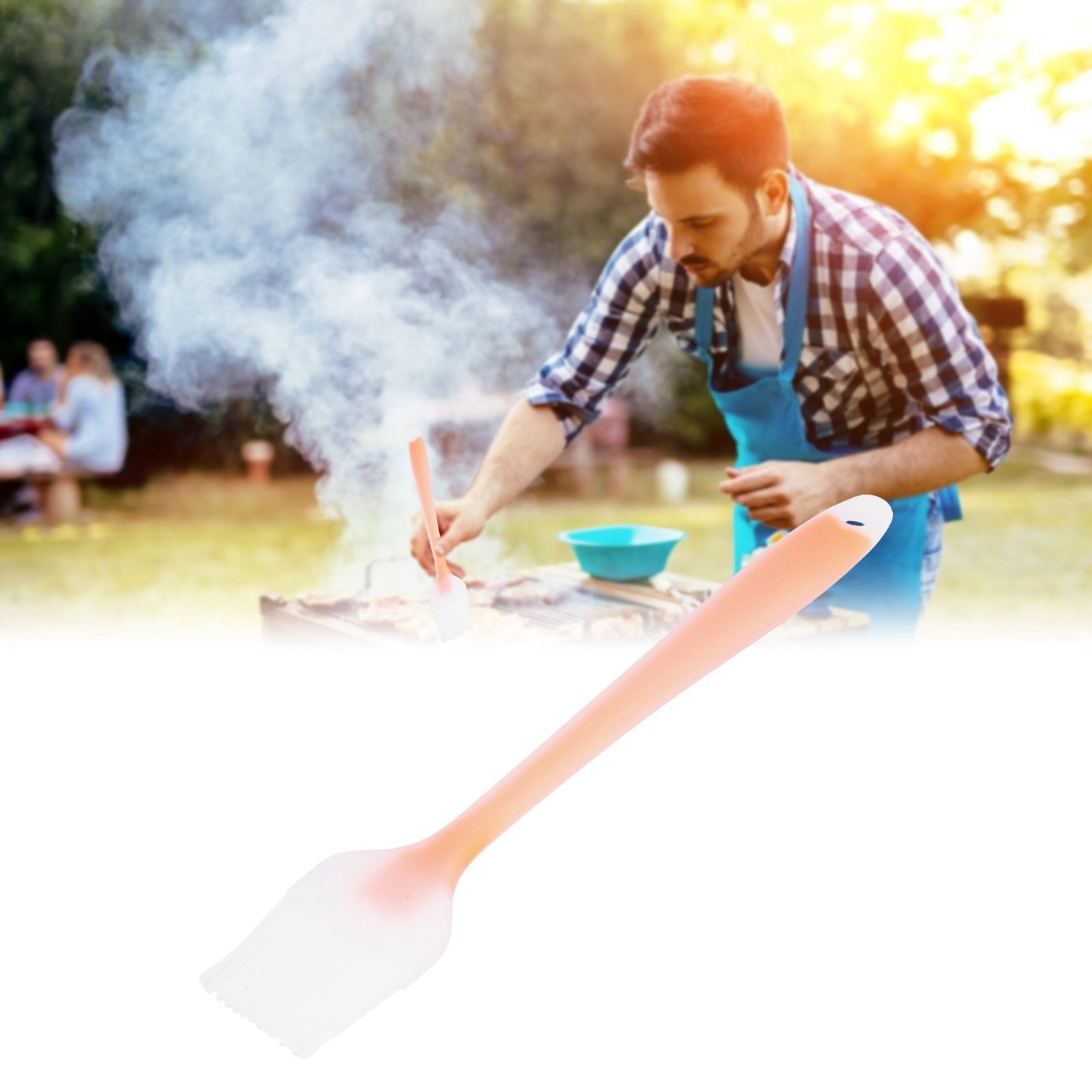 Oil Brush Heat Resistant Small Silicone Translucent Barbecue Cooking Seasoning view 11