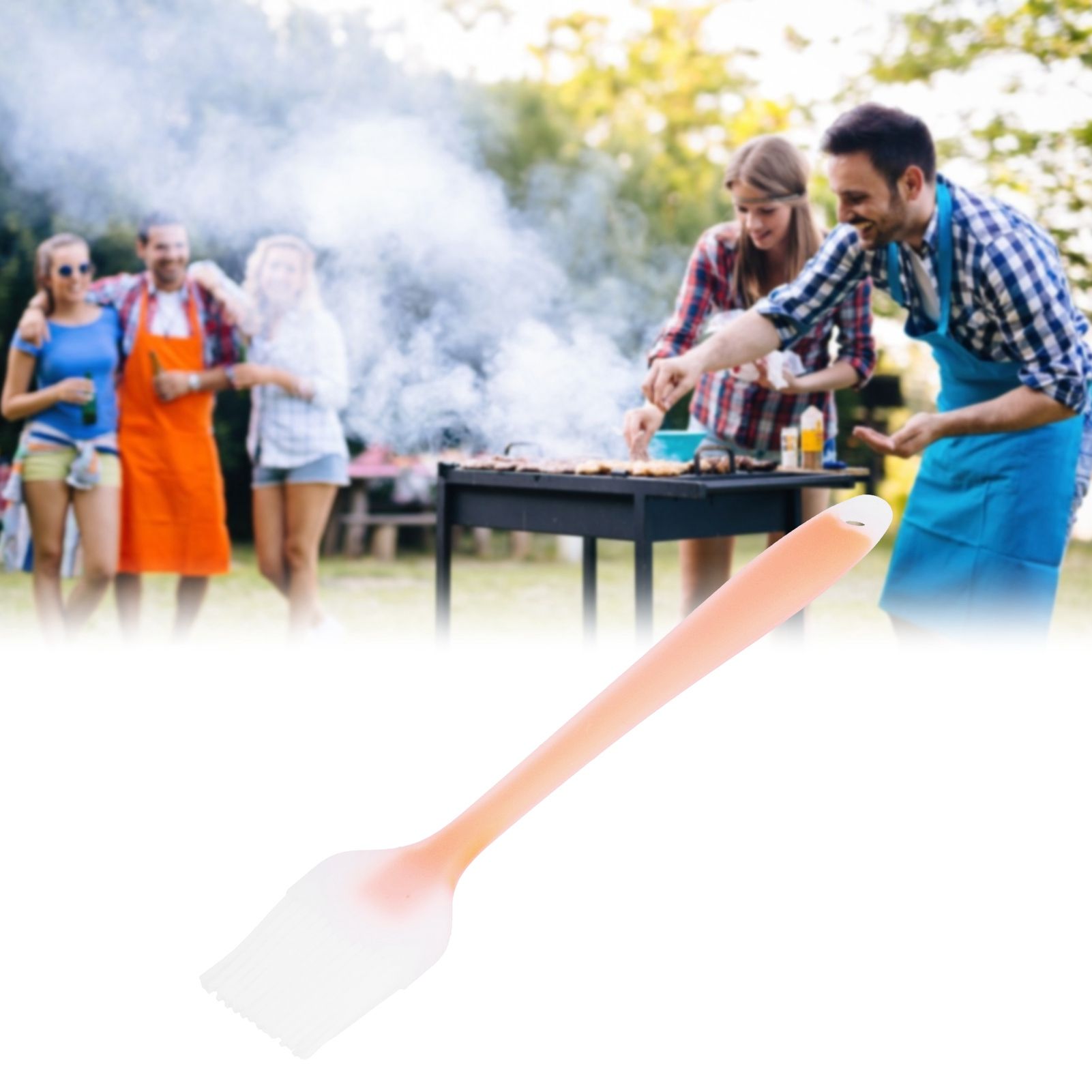 Oil Brush Heat Resistant Small Silicone Translucent Barbecue Cooking Seasoning view 12