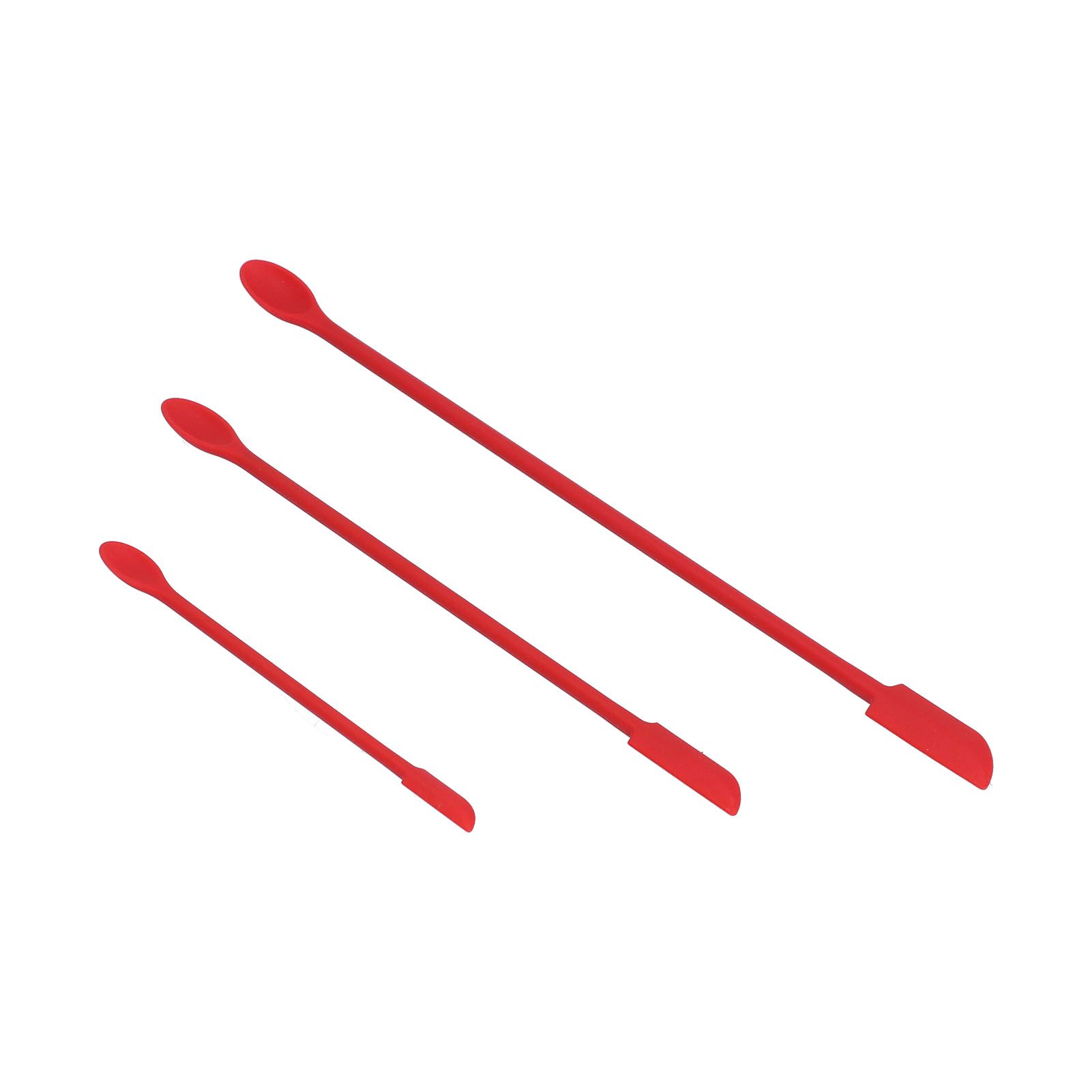 Small Spatula and Long Silicone Double Headed Mini Jam Cake Cream Makeup view 2