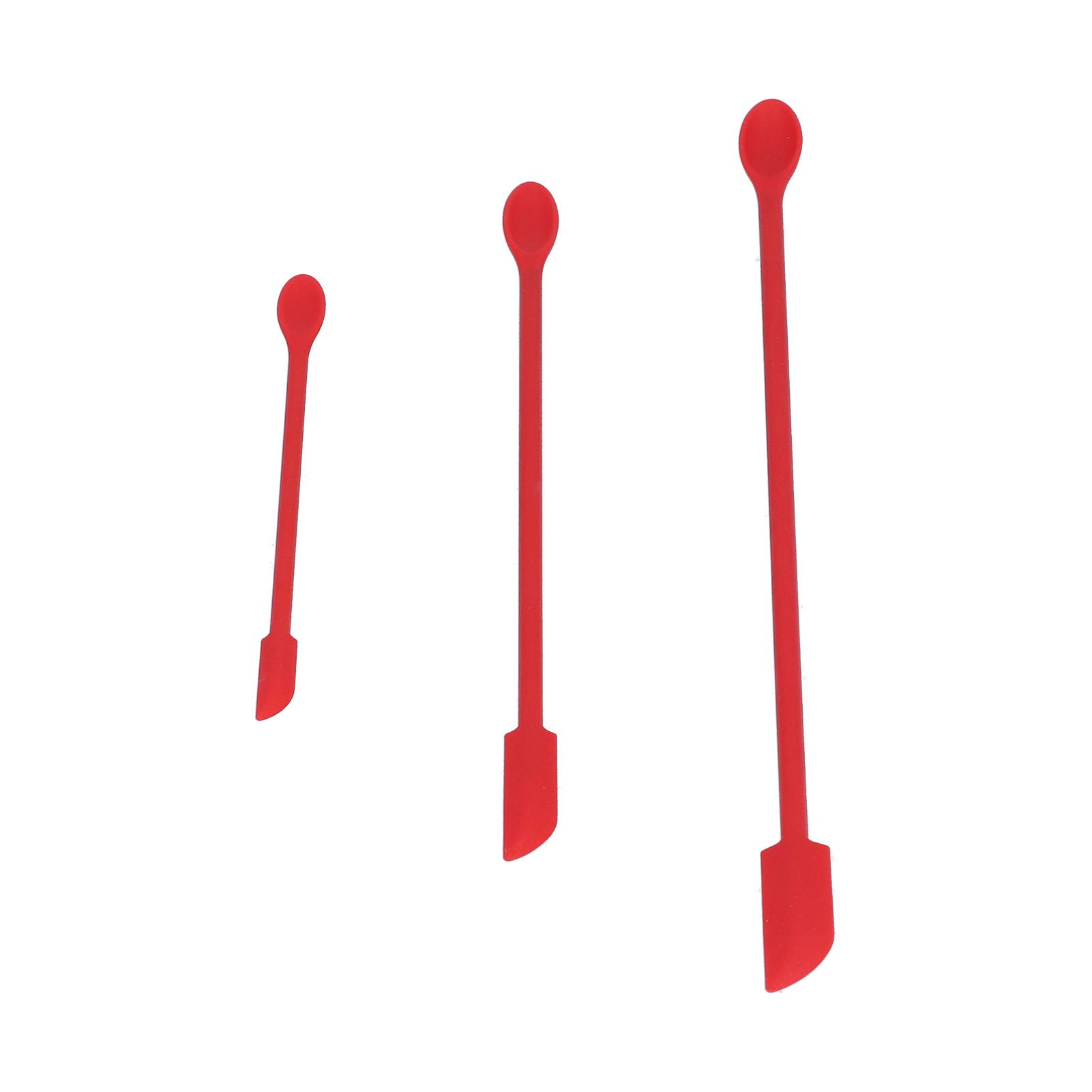 Small Spatula and Long Silicone Double Headed Mini Jam Cake Cream Makeup view 3