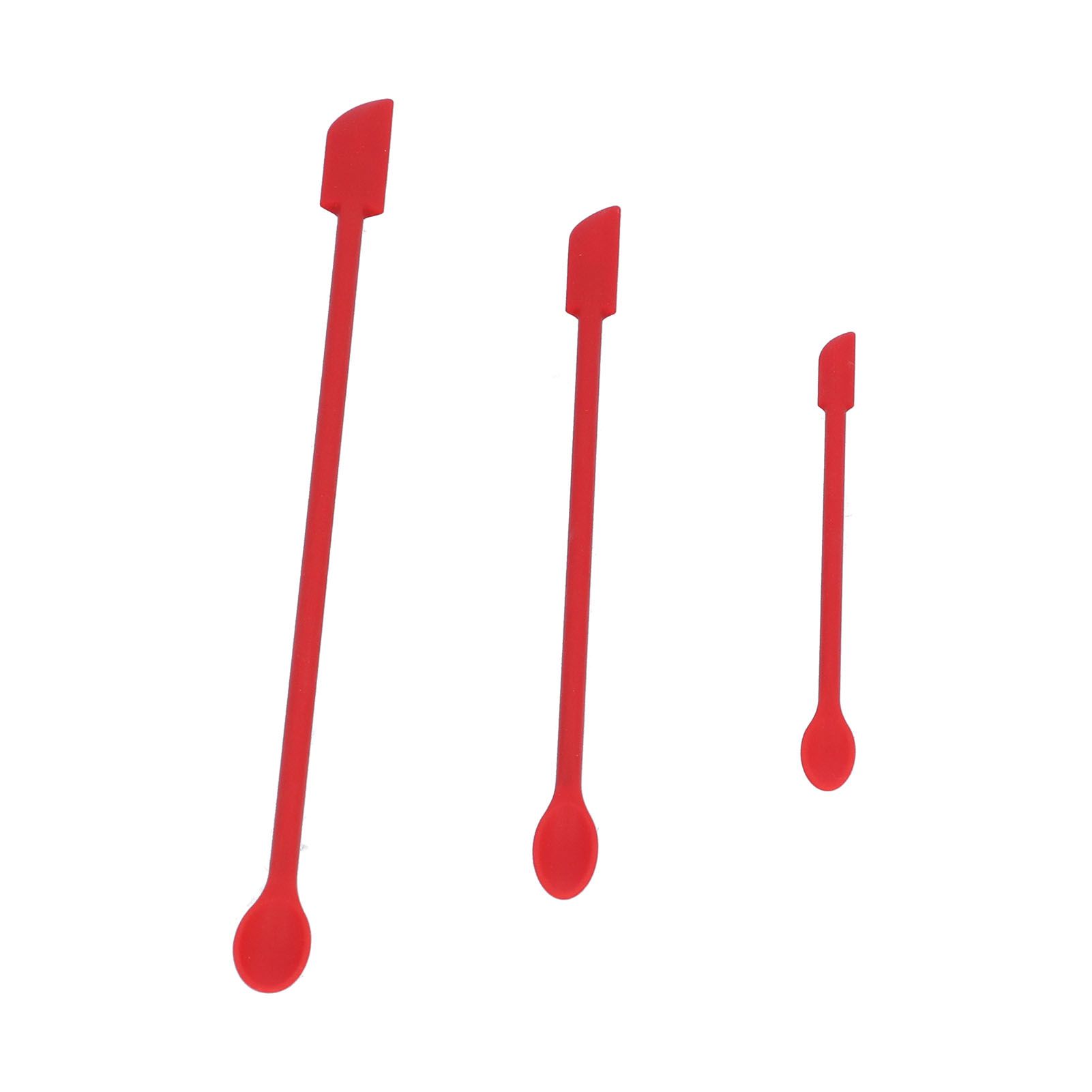Small Spatula and Long Silicone Double Headed Mini Jam Cake Cream Makeup view 5