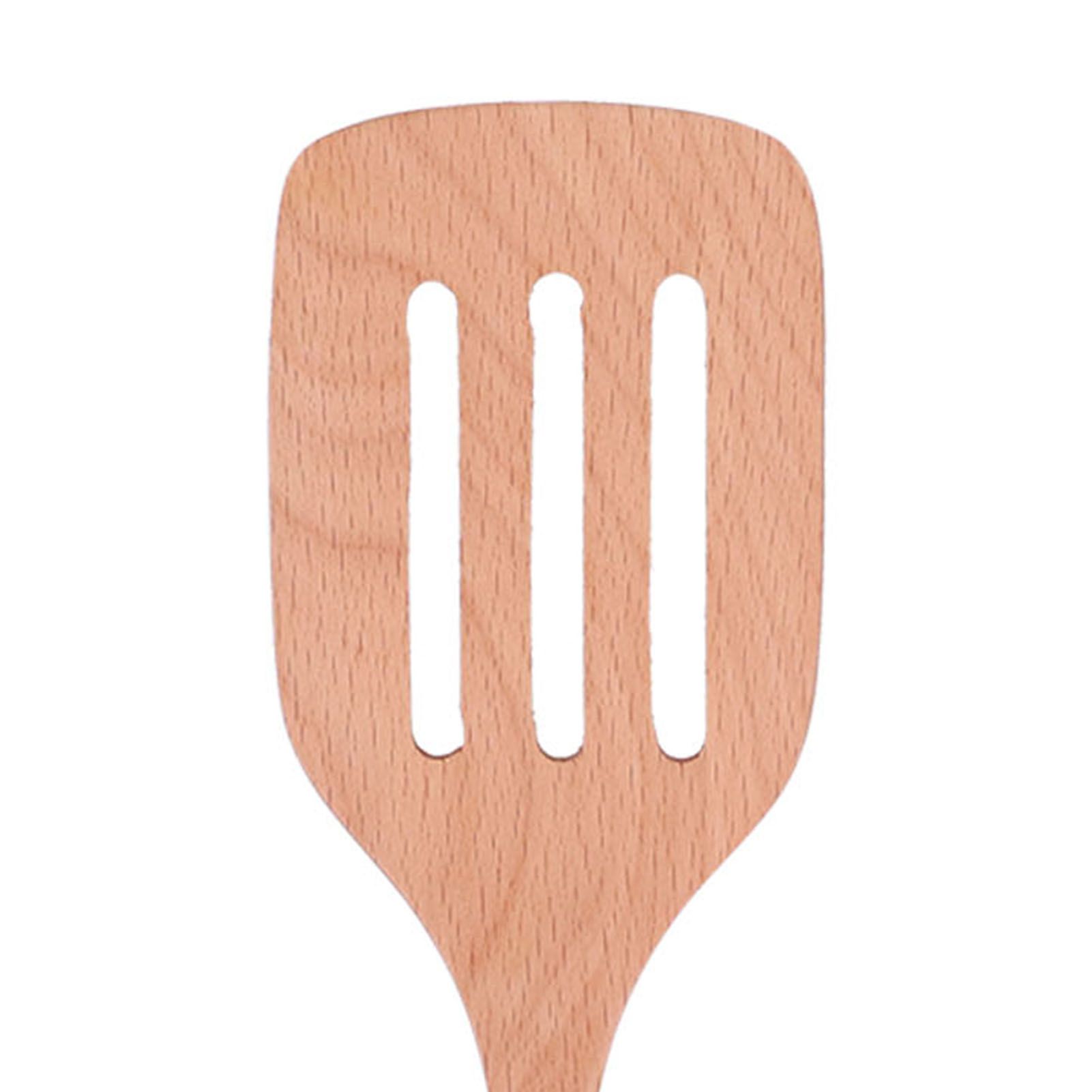 2Pcs Kitchen Turner Spatula Set Wooden Environmentally Friendly High view 15