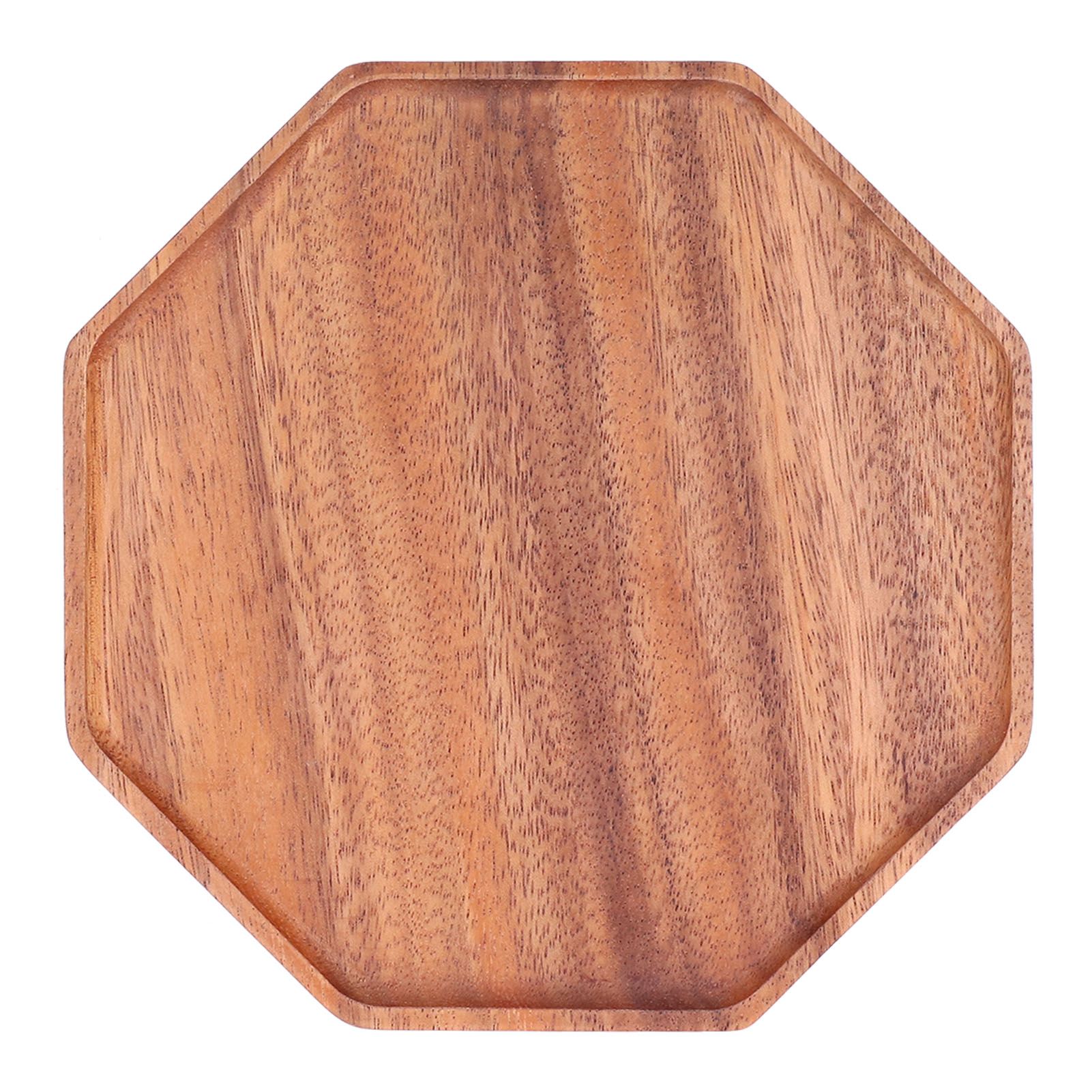Tea Plate Natural Wood Environmental Protection Uniform Texture Odorless