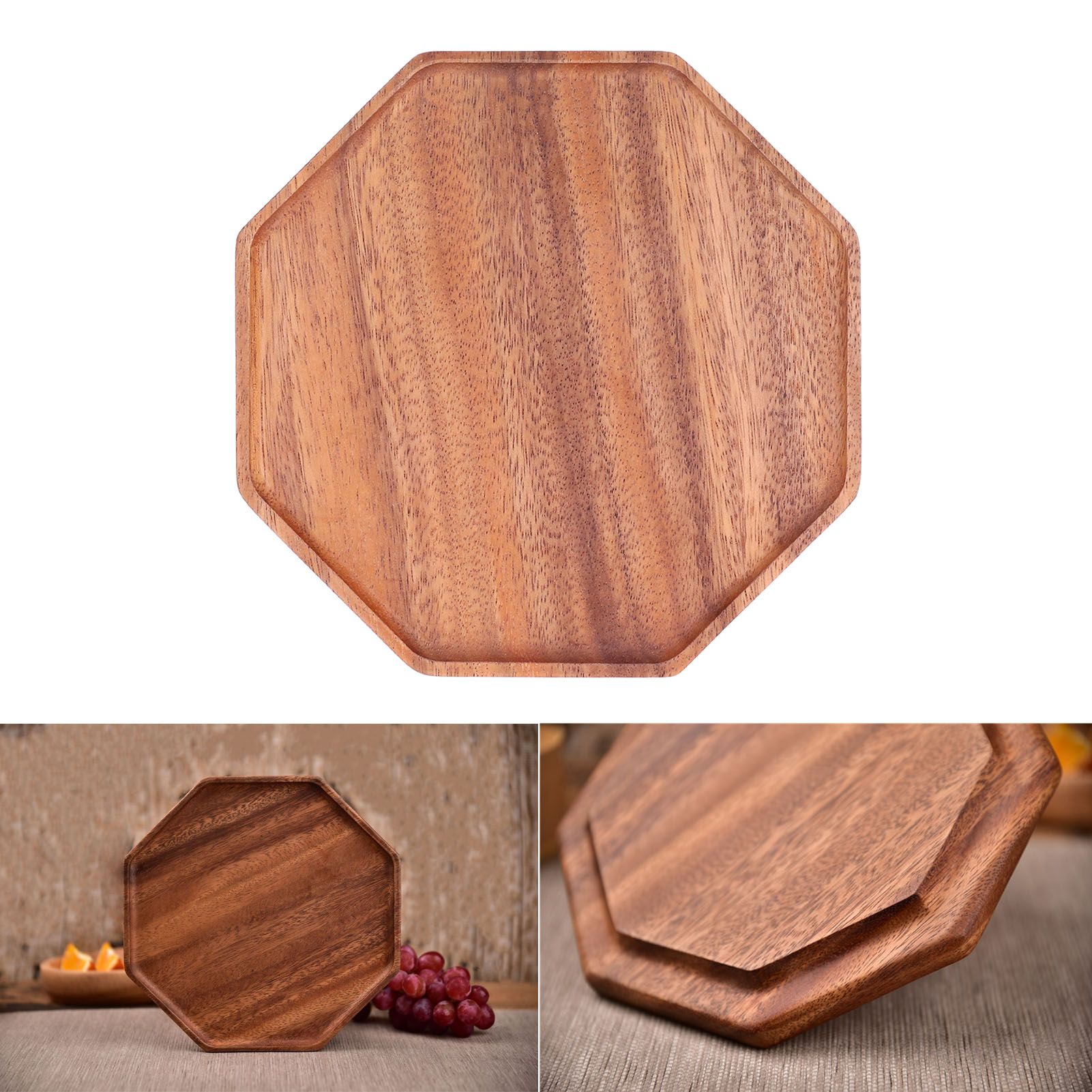 Tea Plate Natural Wood Environmental Protection Uniform Texture Odorless view 11