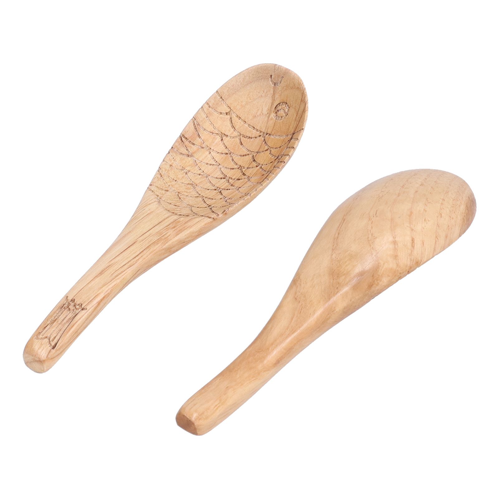 5Pcs Fish‑shaped Carved Rice Spoon Soup Spoon It Means More Than Every Year view 10