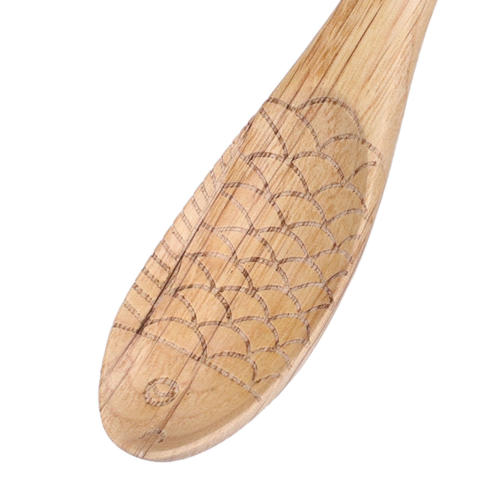 5Pcs Fish‑shaped Carved Rice Spoon Soup Spoon It Means More Than Every Year view 13