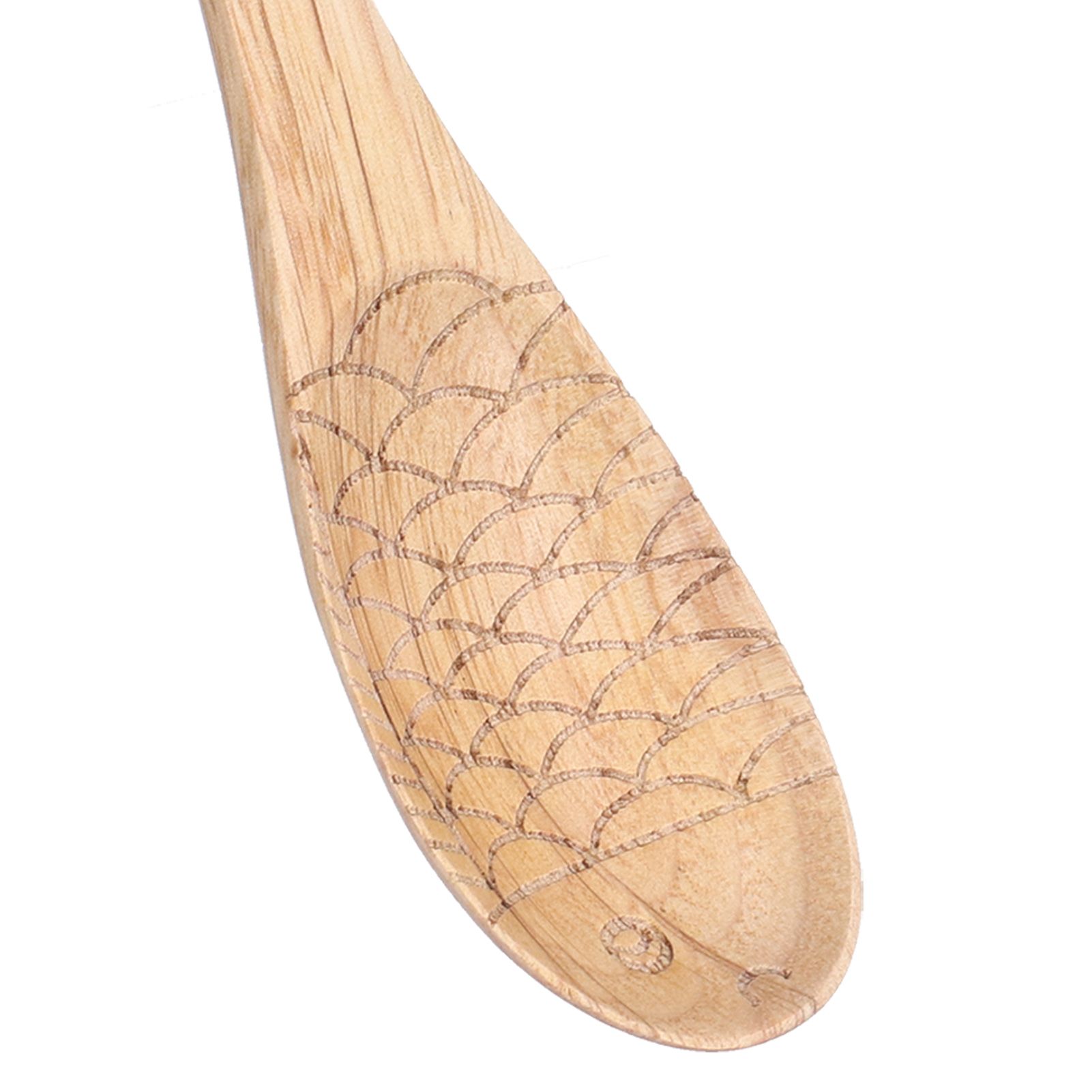 5Pcs Fish‑shaped Carved Rice Spoon Soup Spoon It Means More Than Every Year view 14