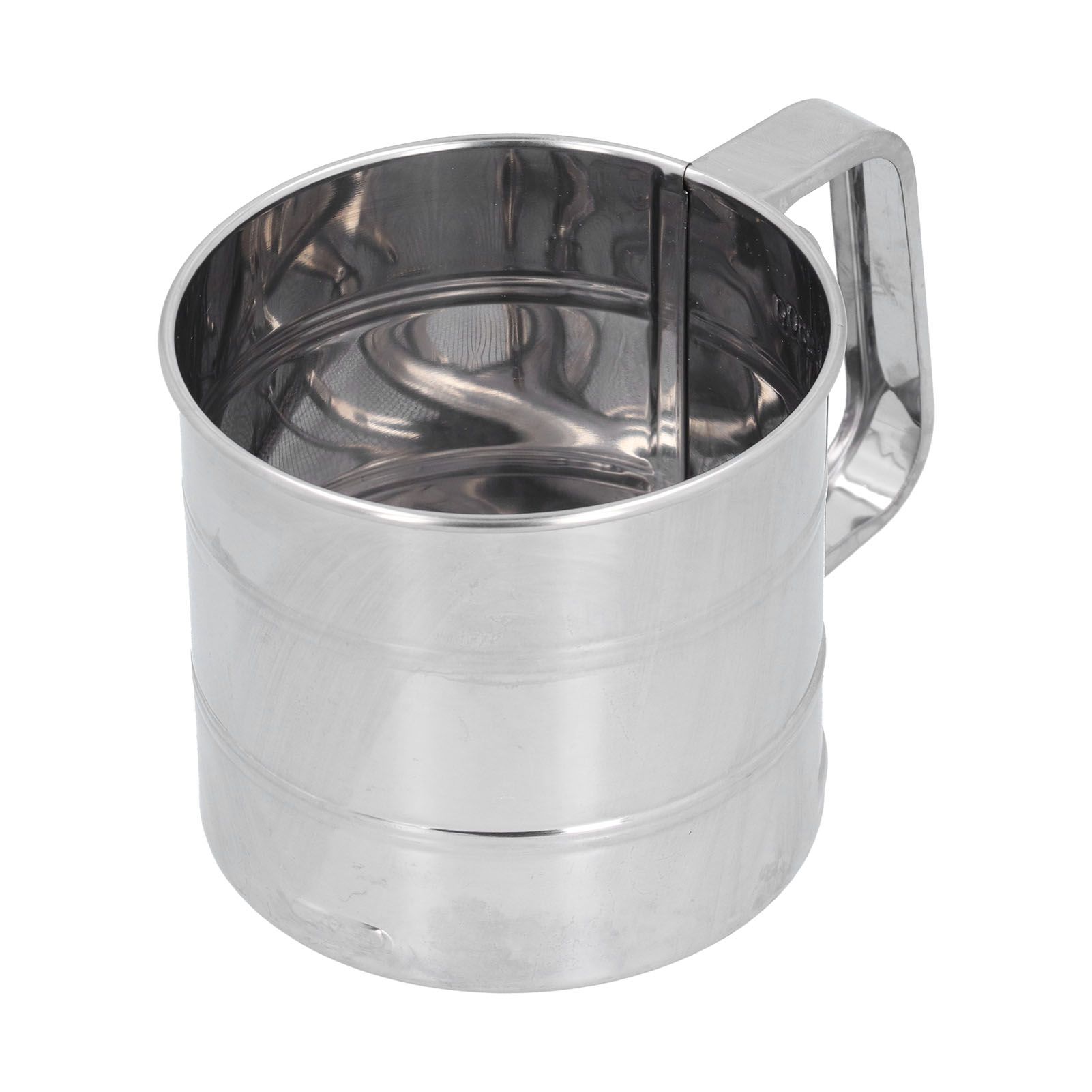 Stainless Steel Flour Sifter Baking Sugar Sifter Hand Held Sifter for Flour view 3