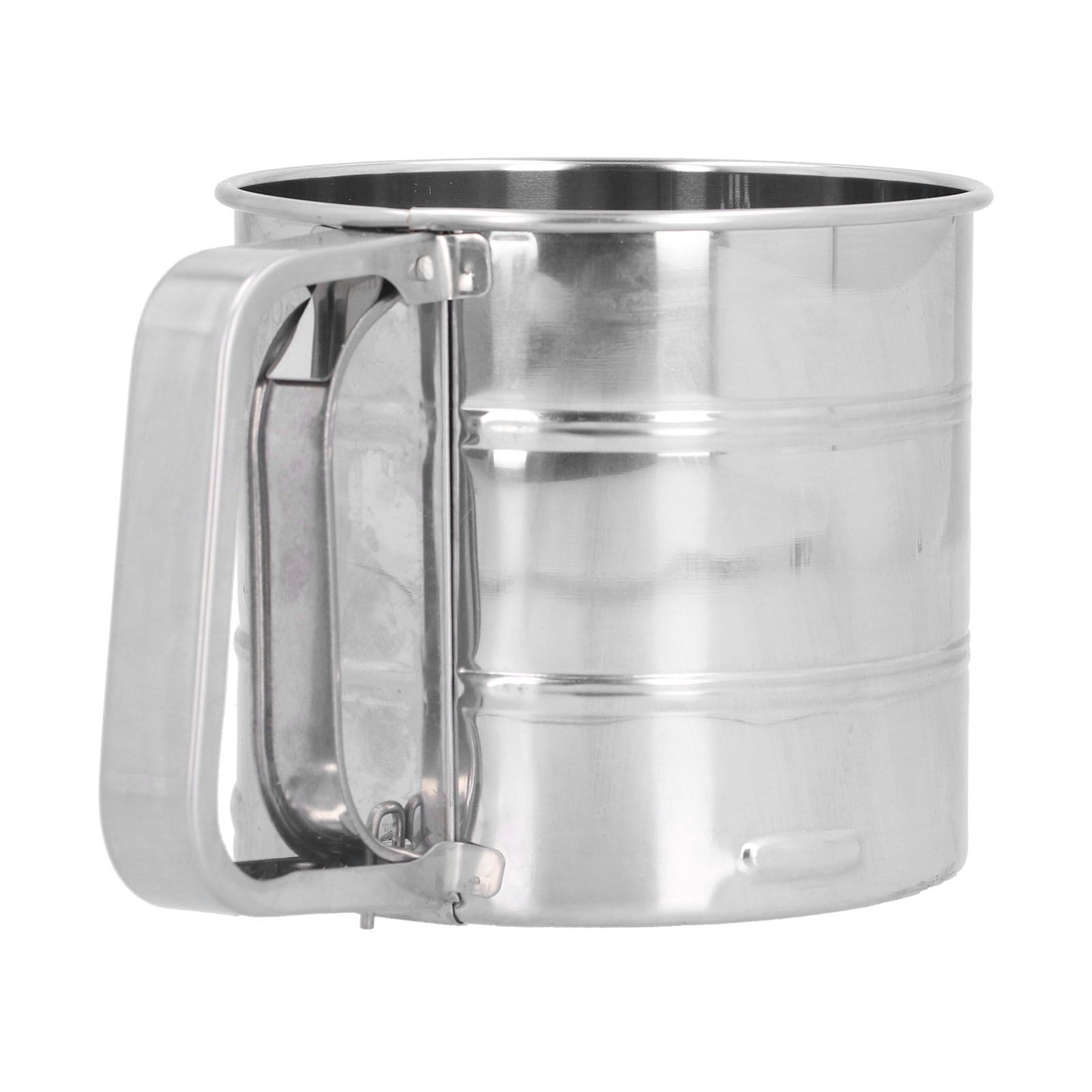 Stainless Steel Flour Sifter Baking Sugar Sifter Hand Held Sifter for Flour view 6