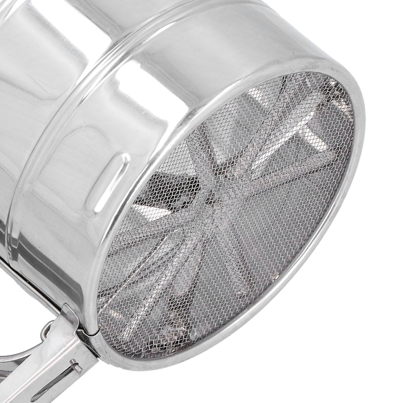 Stainless Steel Flour Sifter Baking Sugar Sifter Hand Held Sifter for Flour view 13