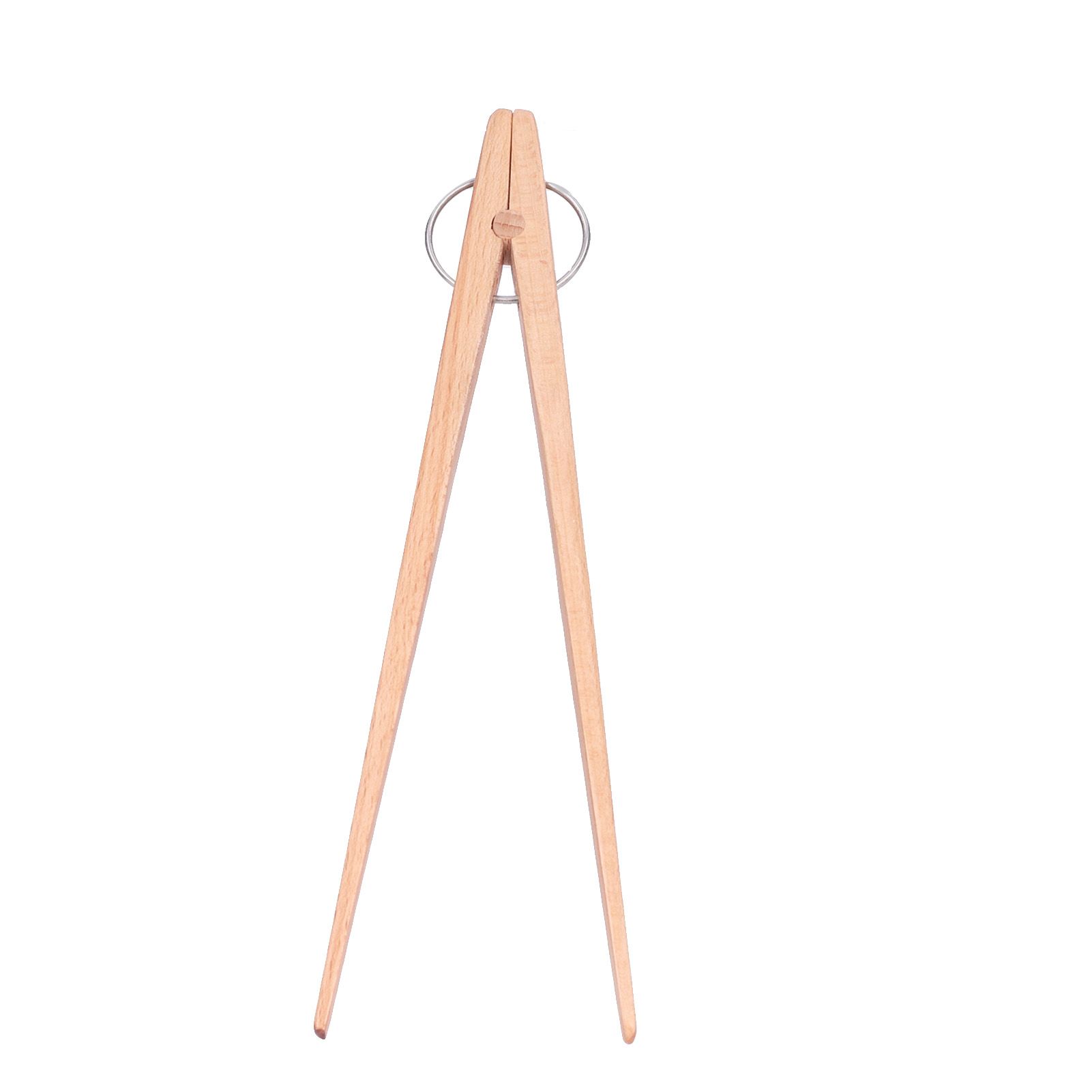 Bread Tongs Kitchen Wooden Baking Food Salad Fruits Tongs Cooking Tool Kitchen view 3