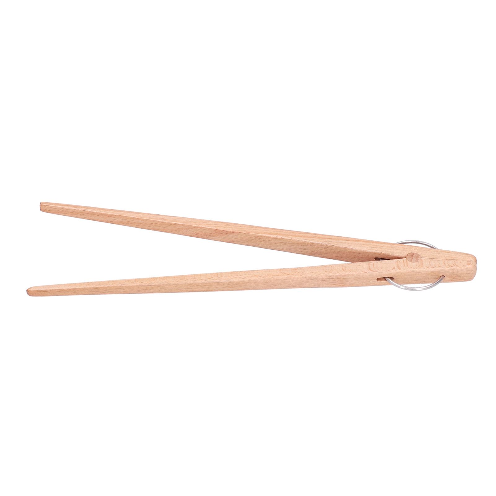 Bread Tongs Kitchen Wooden Baking Food Salad Fruits Tongs Cooking Tool Kitchen view 8