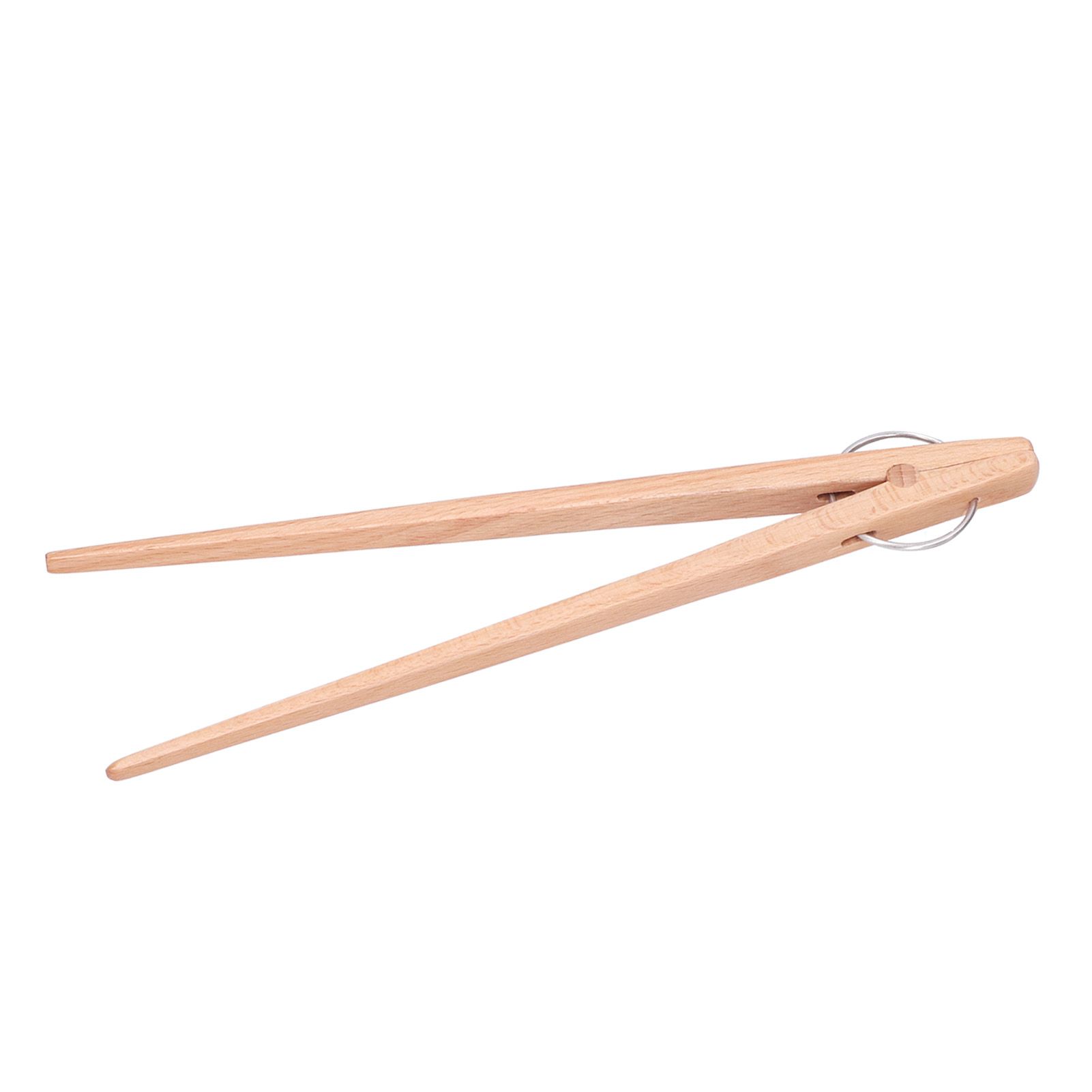 Bread Tongs Kitchen Wooden Baking Food Salad Fruits Tongs Cooking Tool Kitchen view 14