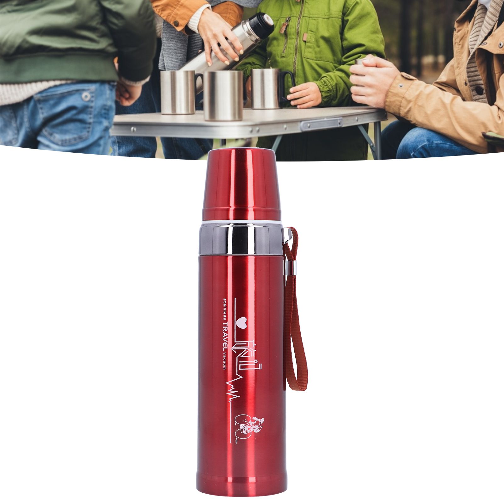 750ml Thermal Cup 304 Stainless Steel Portable Insulated Keep Cold and Hot view 11