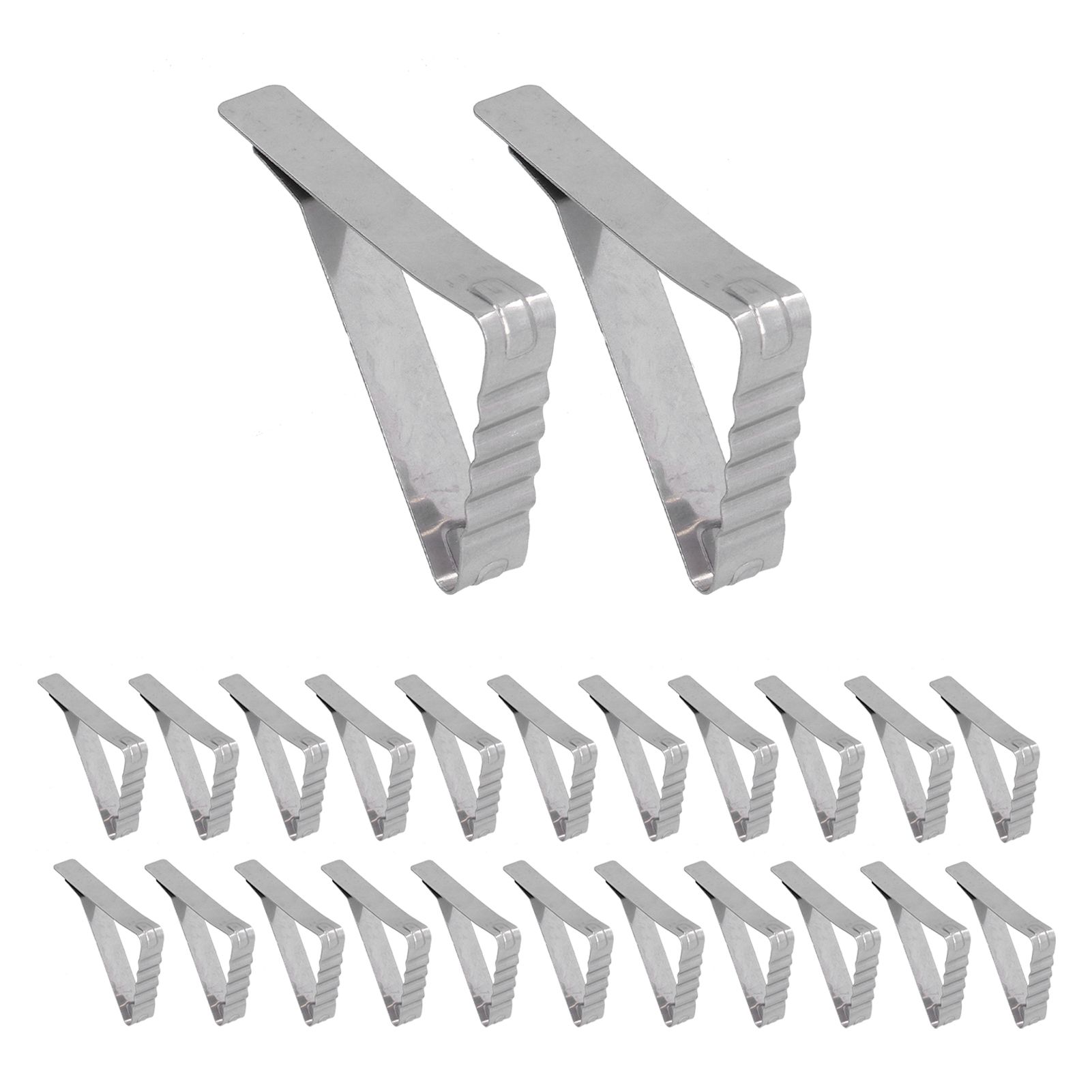 24pcs Table Cloth Holder Stainless Steel Stable Durable Table Cloth Clip for