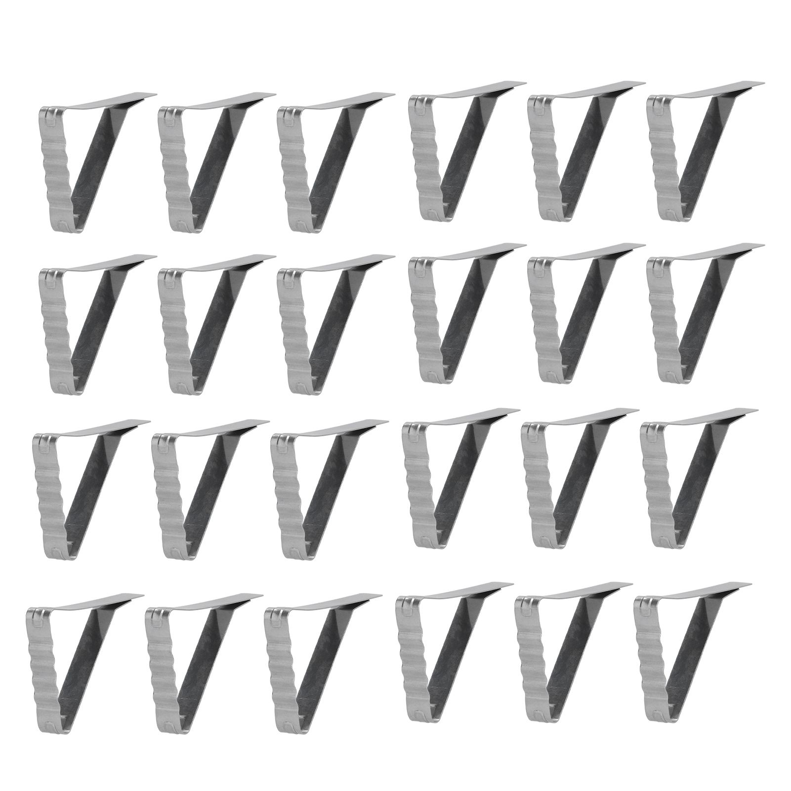24pcs Table Cloth Holder Stainless Steel Stable Durable Table Cloth Clip for view 3
