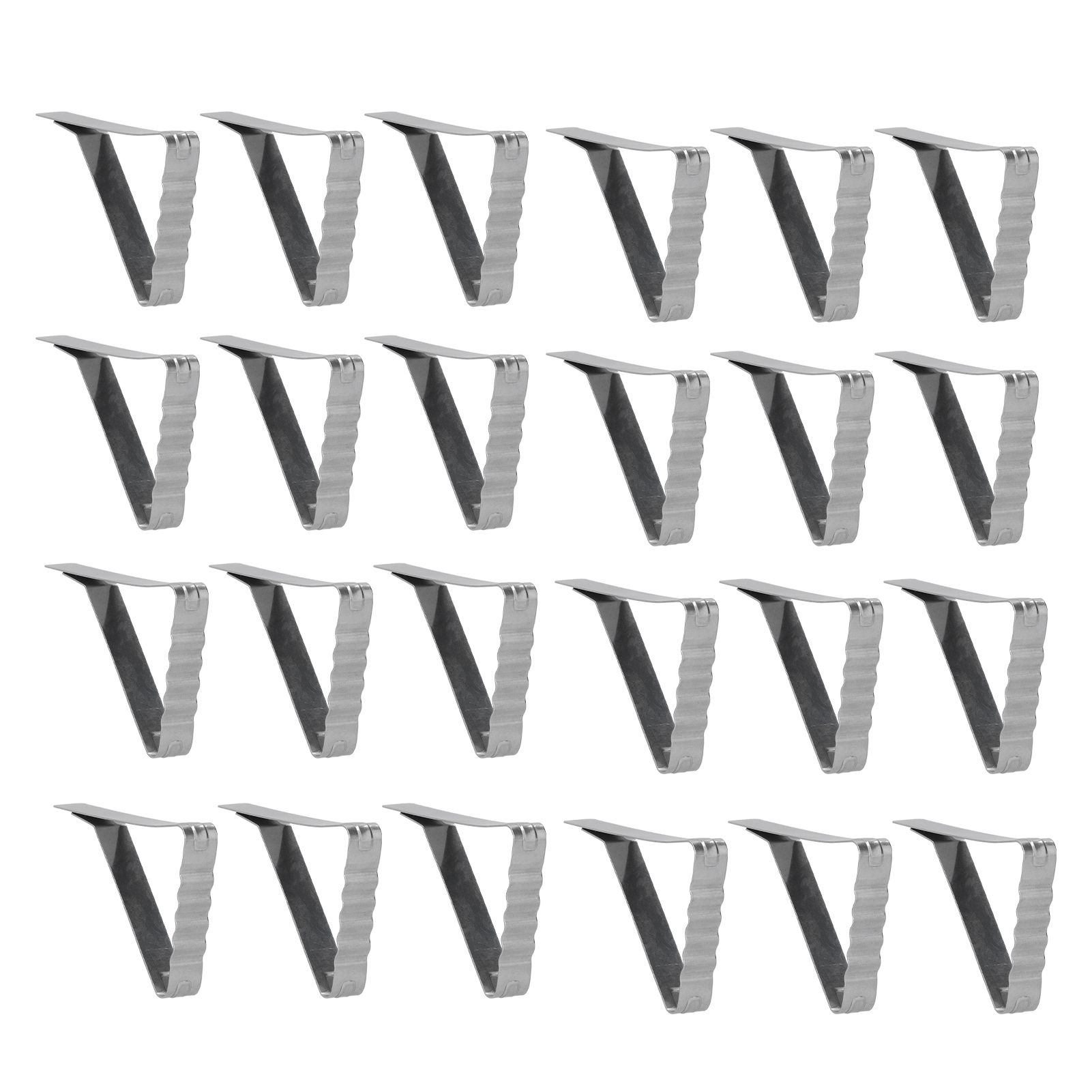 24pcs Table Cloth Holder Stainless Steel Stable Durable Table Cloth Clip for view 4