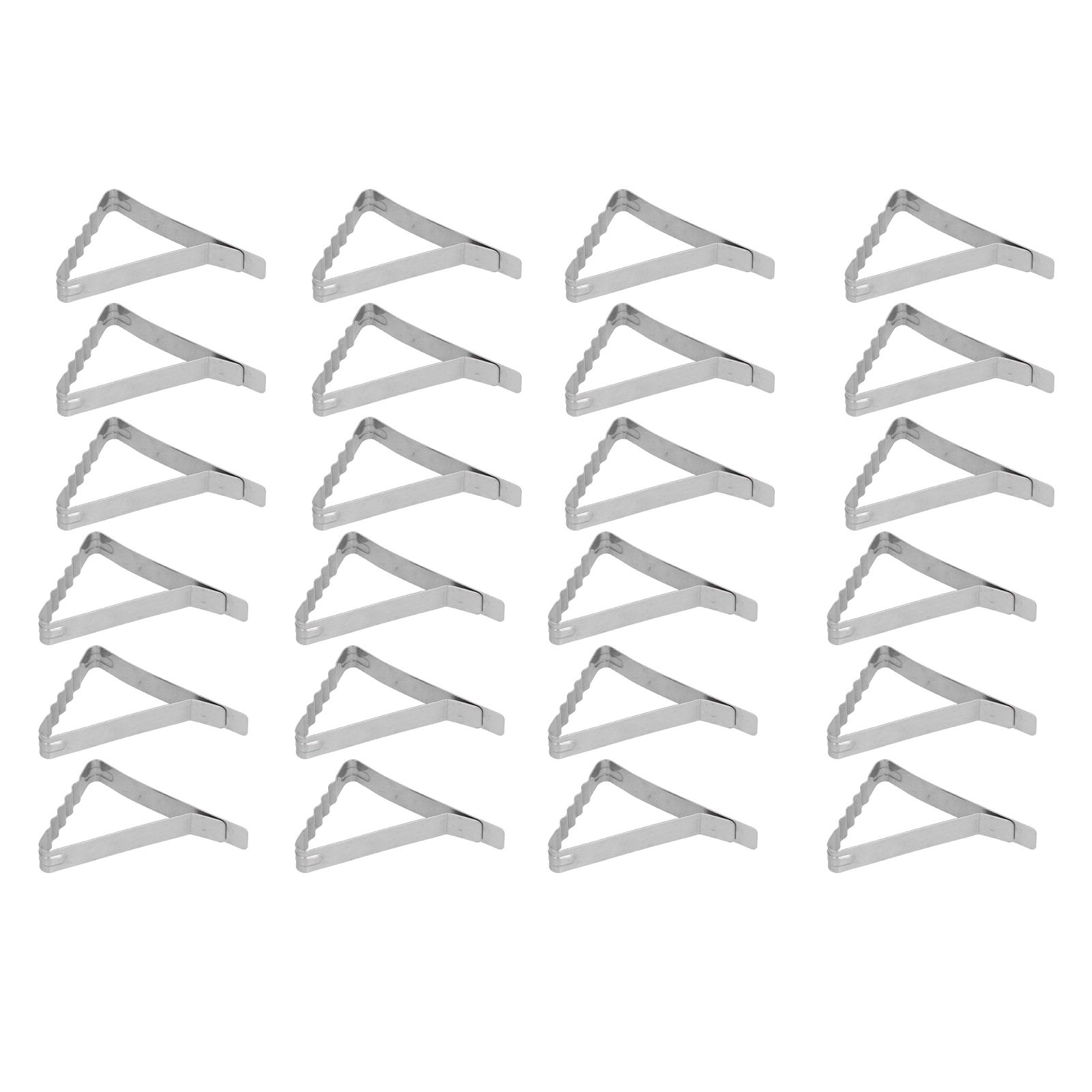 24pcs Table Cloth Holder Stainless Steel Stable Durable Table Cloth Clip for view 10