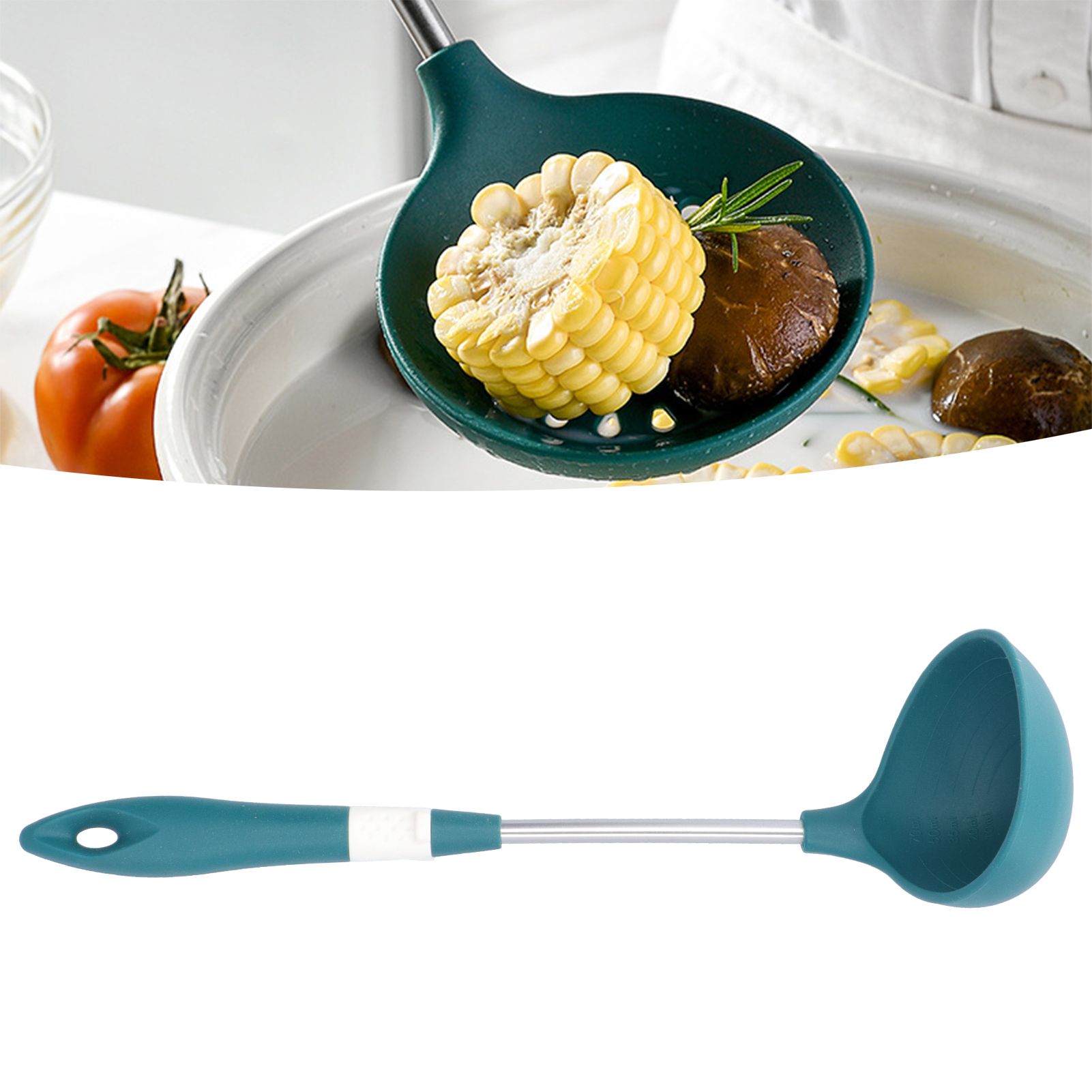 Silicone Cooking Utensils Silicone Stainless Steel Heat Insulation Anti view 11