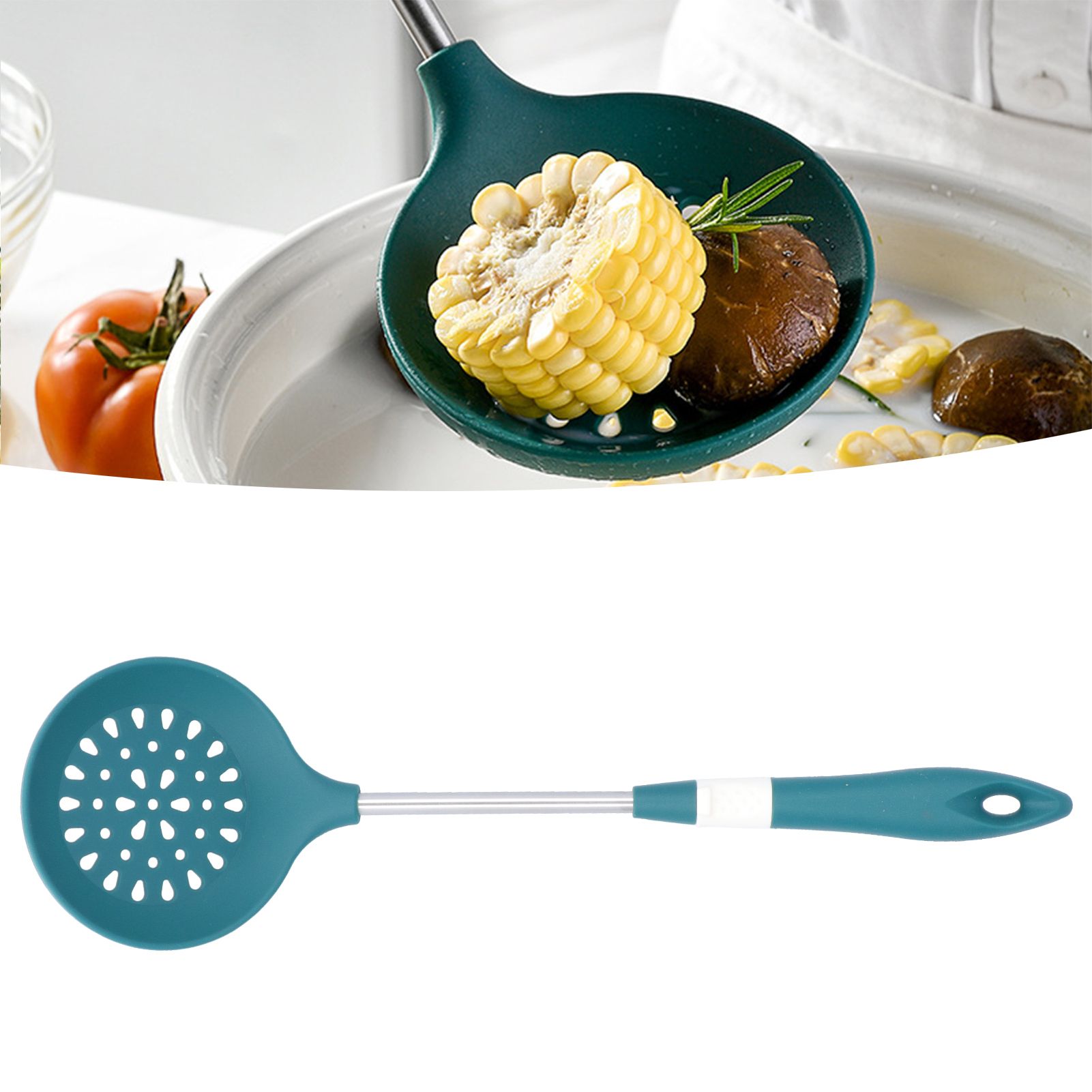Silicone Cooking Utensils Silicone Stainless Steel Heat Insulation Anti view 11