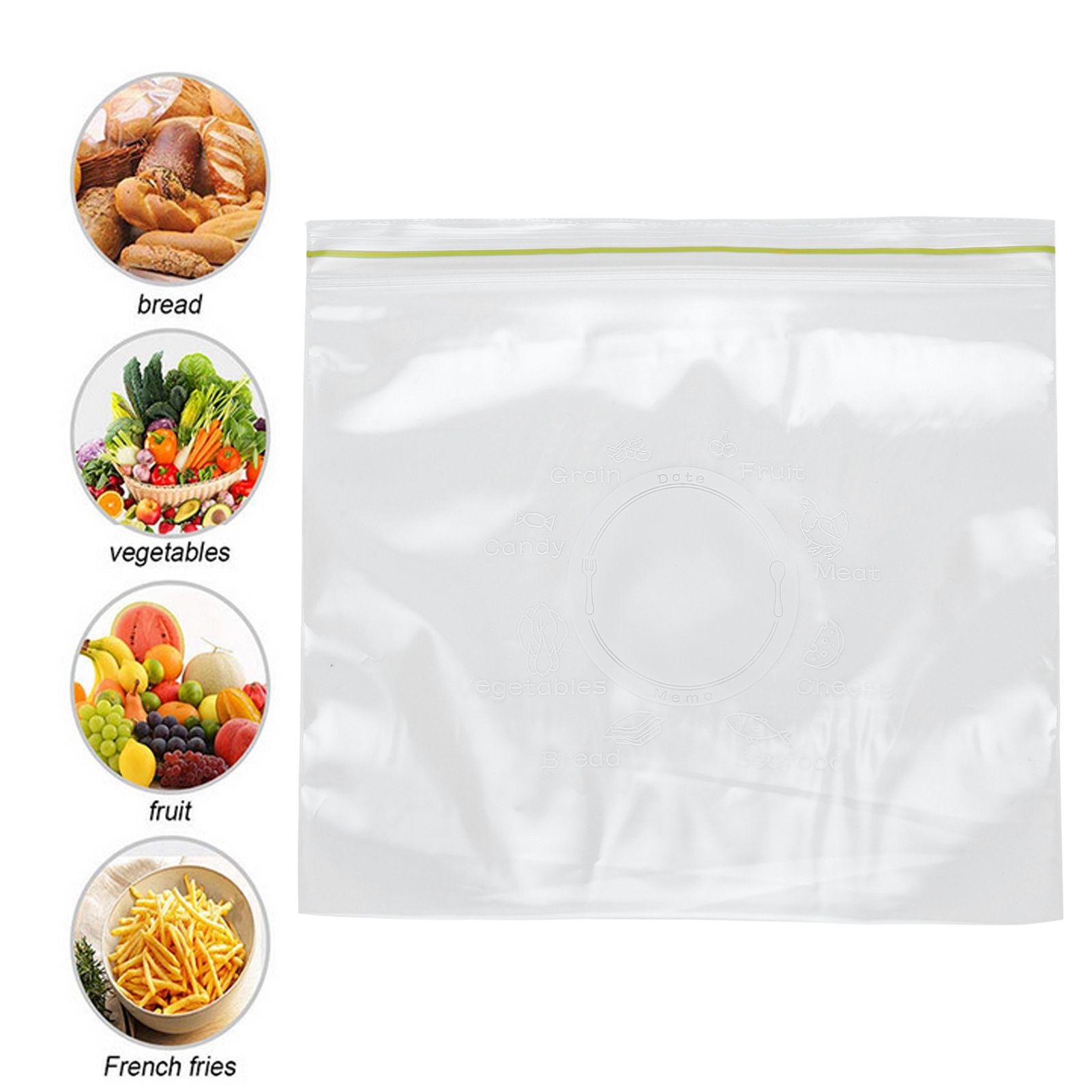 Polyethylene Sealed Preservation Bag Reusable Fresh Keeping Bags for Vegetable view 15