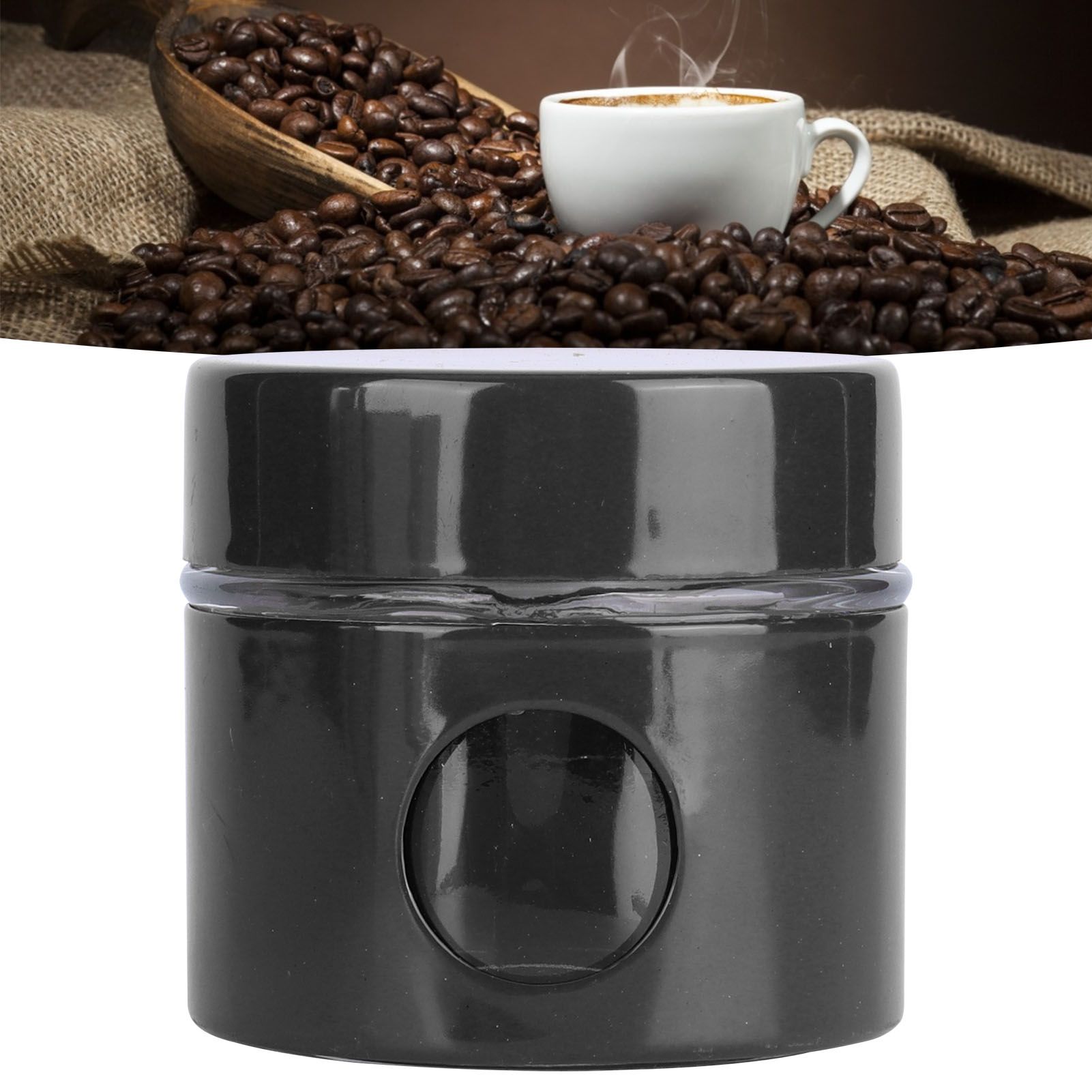 Coffee Bean Container Iron Glass Mini Sealed Jar Kitchen Storage Tank for view 11