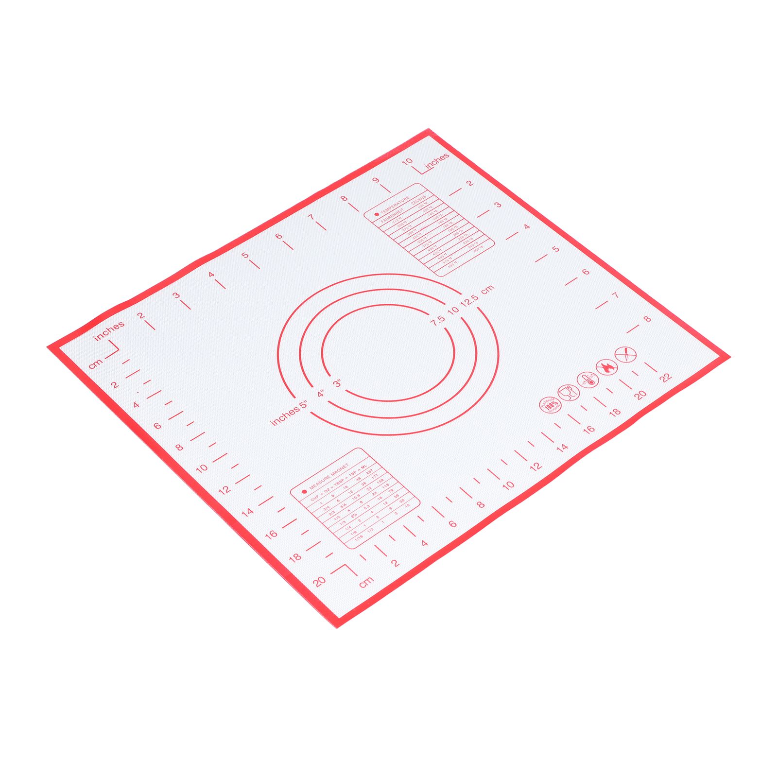Baking Mat Silicone Non Slip Heat Resistant Dough Mat with Scale for Home view 2