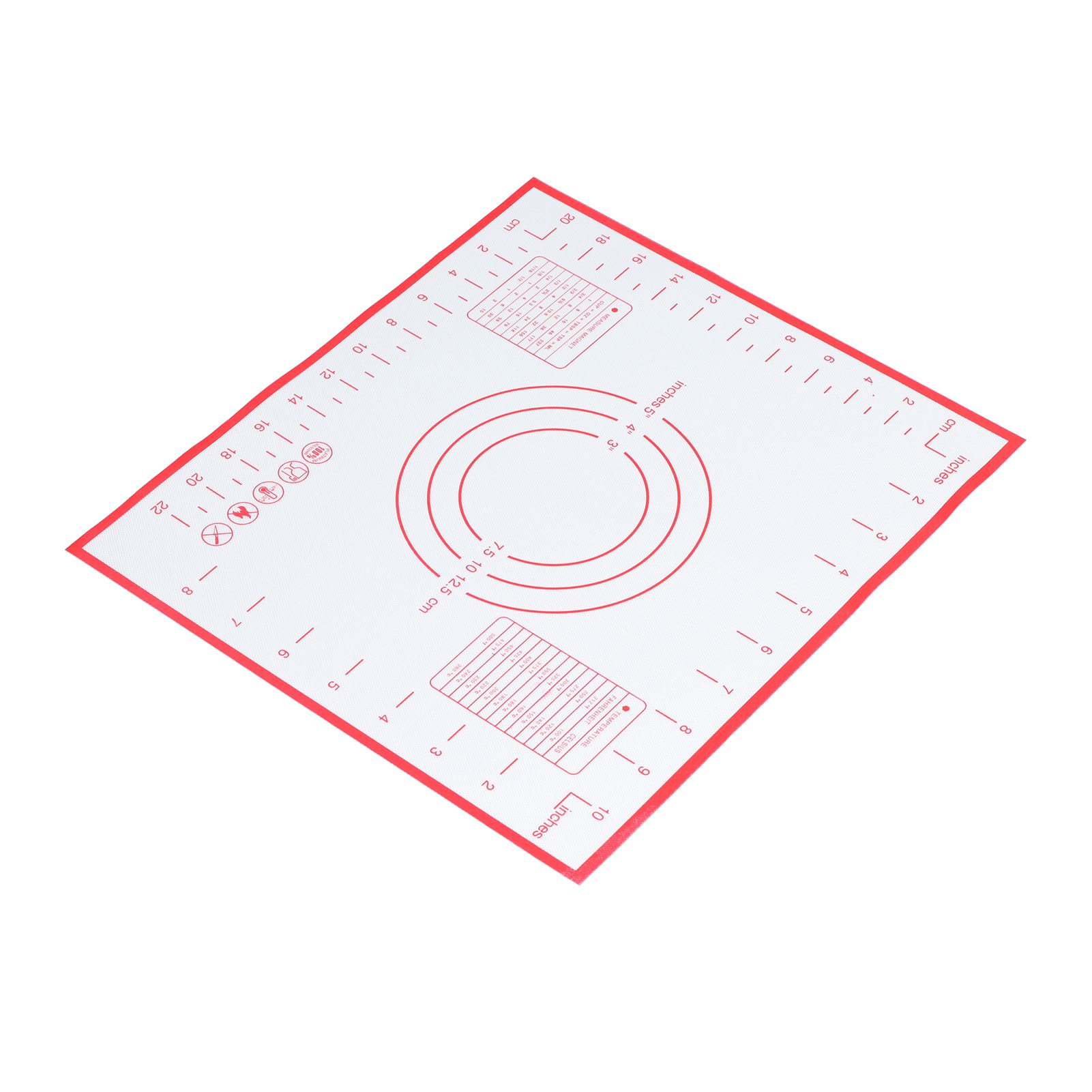 Baking Mat Silicone Non Slip Heat Resistant Dough Mat with Scale for Home view 3