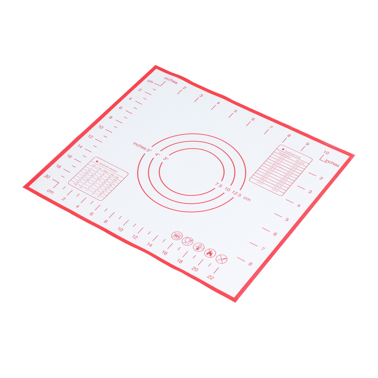 Baking Mat Silicone Non Slip Heat Resistant Dough Mat with Scale for Home view 4