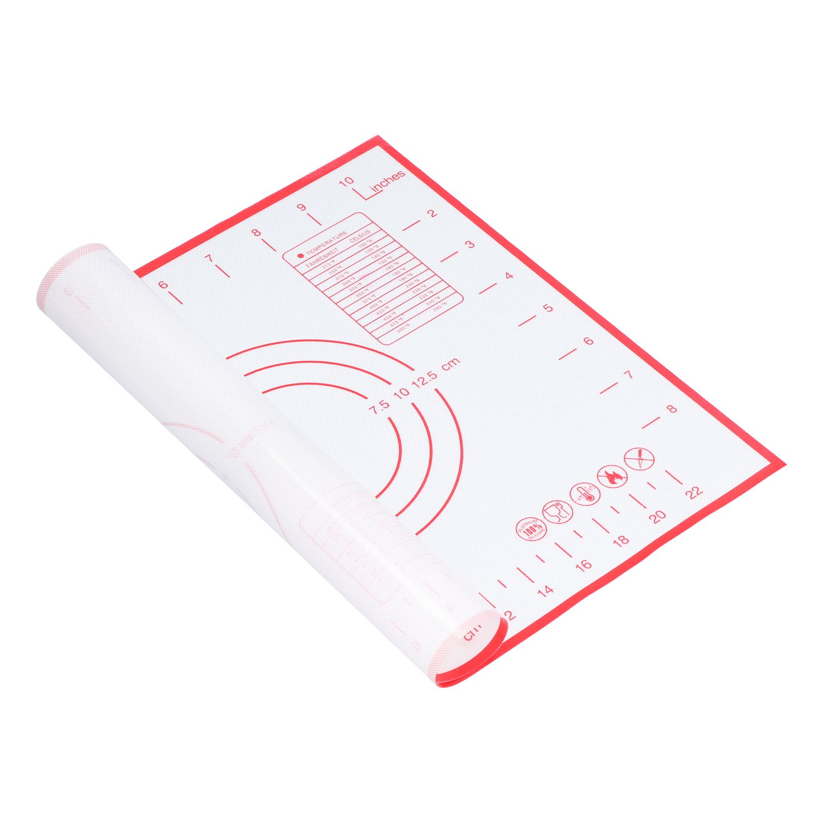 Baking Mat Silicone Non Slip Heat Resistant Dough Mat with Scale for Home view 6