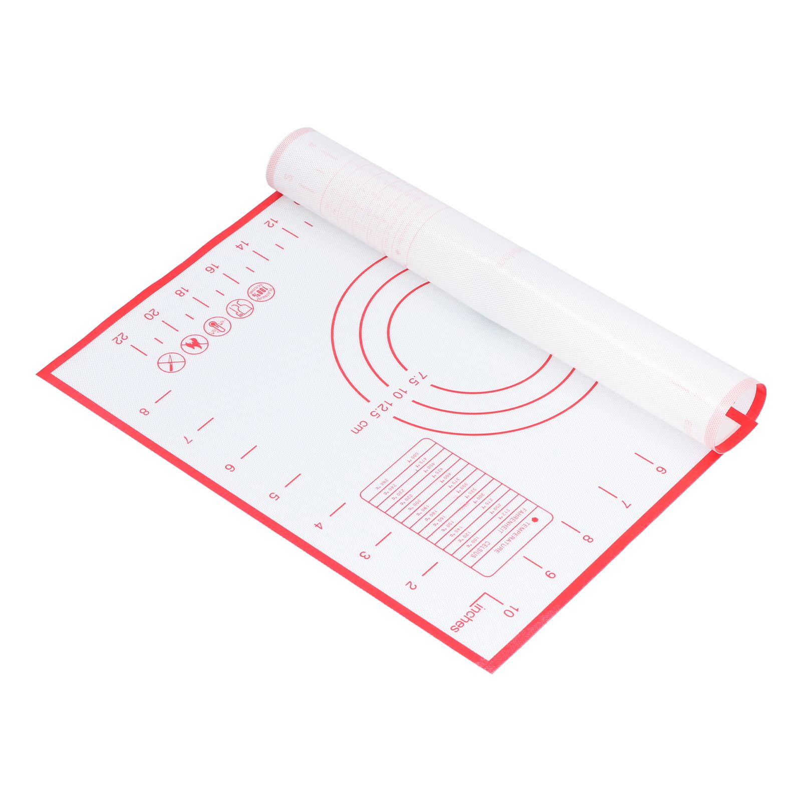 Baking Mat Silicone Non Slip Heat Resistant Dough Mat with Scale for Home view 7