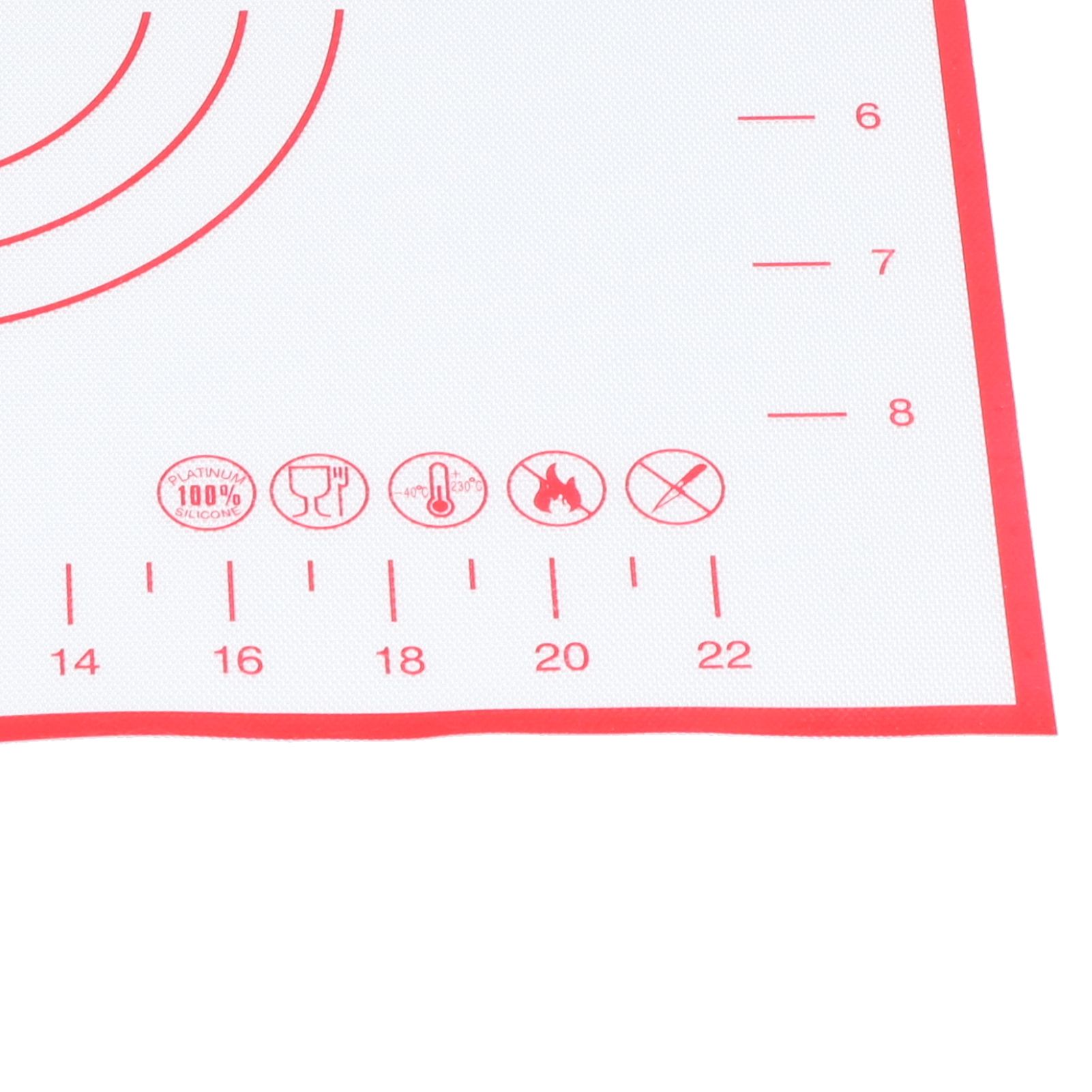 Baking Mat Silicone Non Slip Heat Resistant Dough Mat with Scale for Home view 15