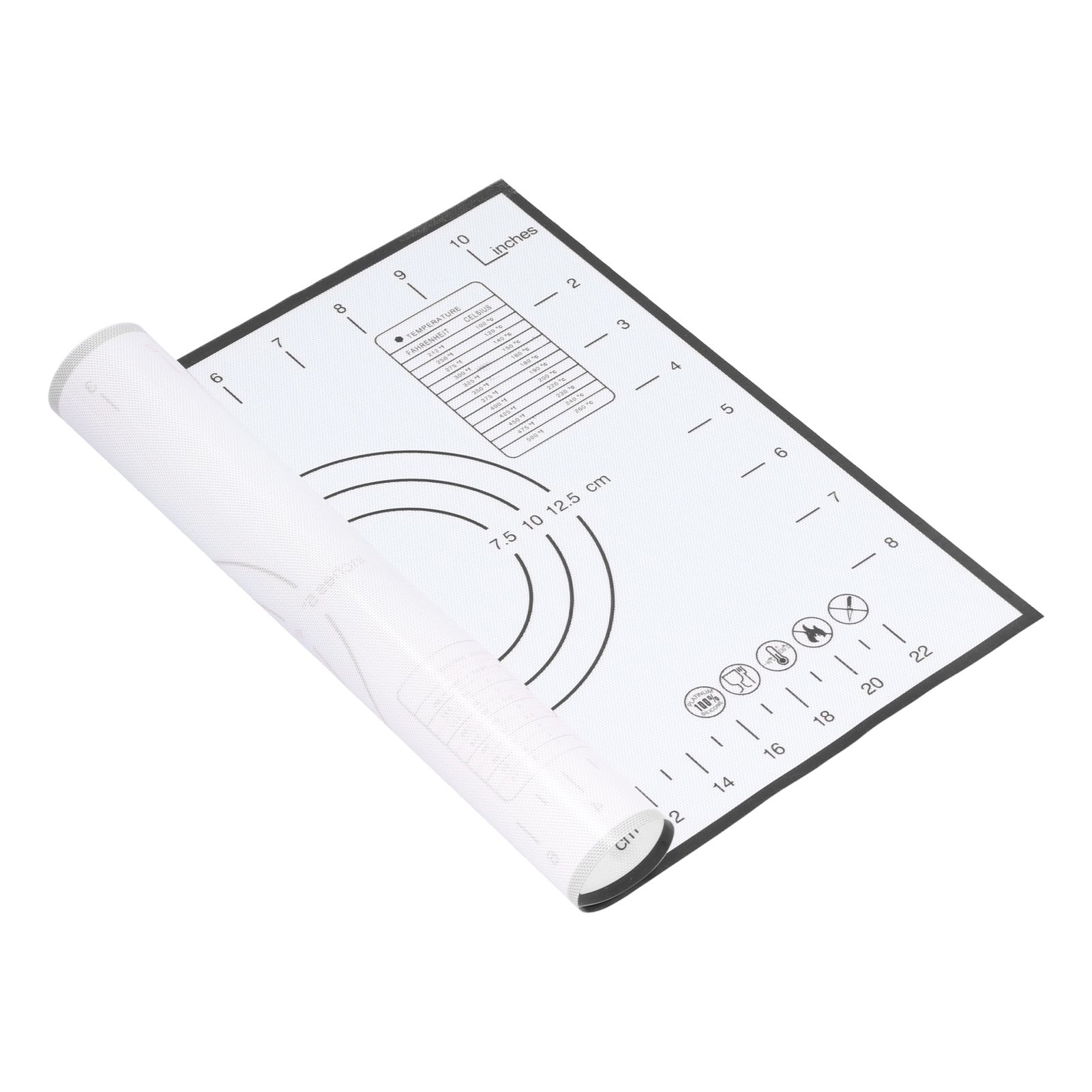 Baking Mat Silicone Non Slip Heat Resistant Dough Mat with Scale for Home view 2